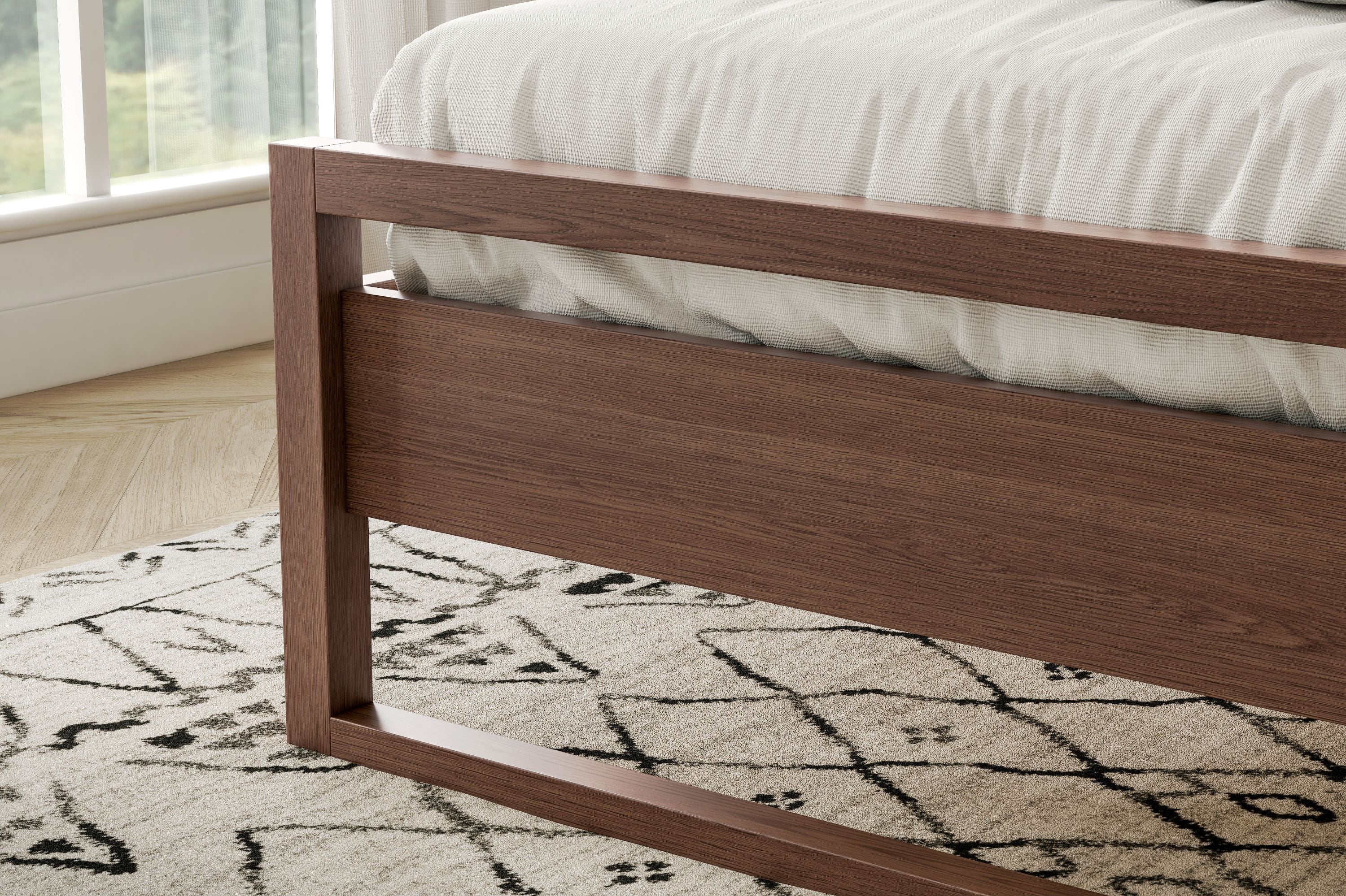 Leah Wood Bed Frame - Image 6