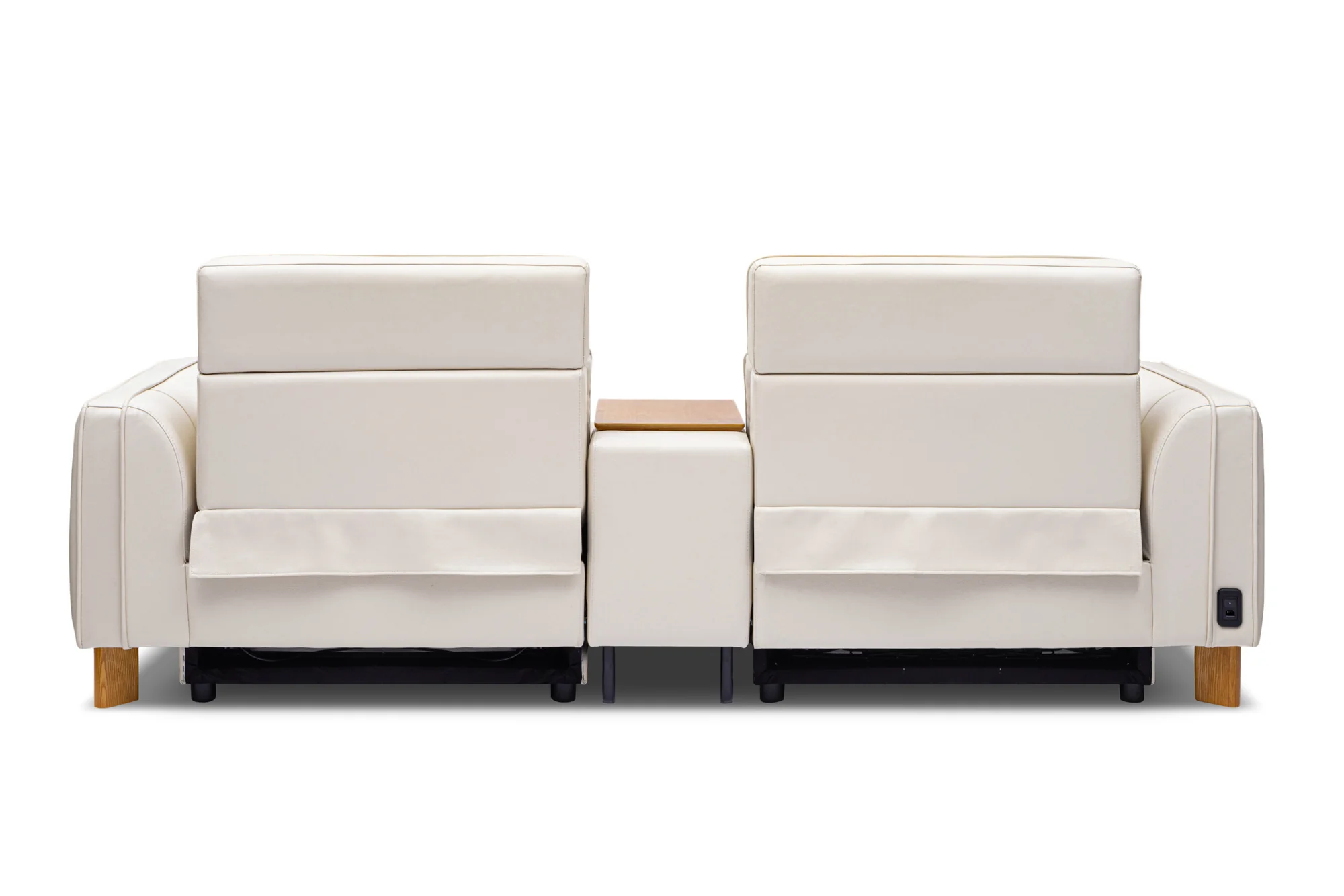 Lesley Leather Dual Recliner Lounge with Console - Image 9