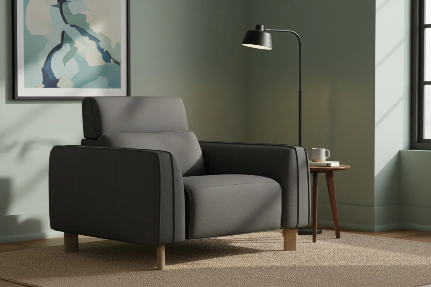 Lesley Leather Recliner Chair - Image 14