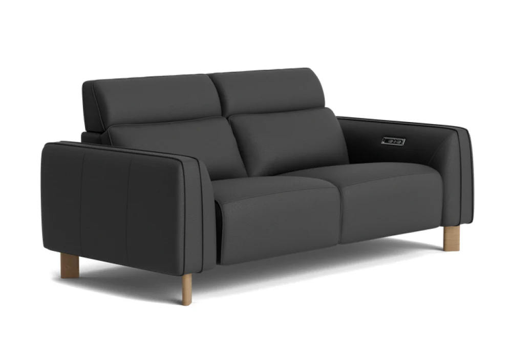 Lesley Leather Recliner Lounge - Image 13