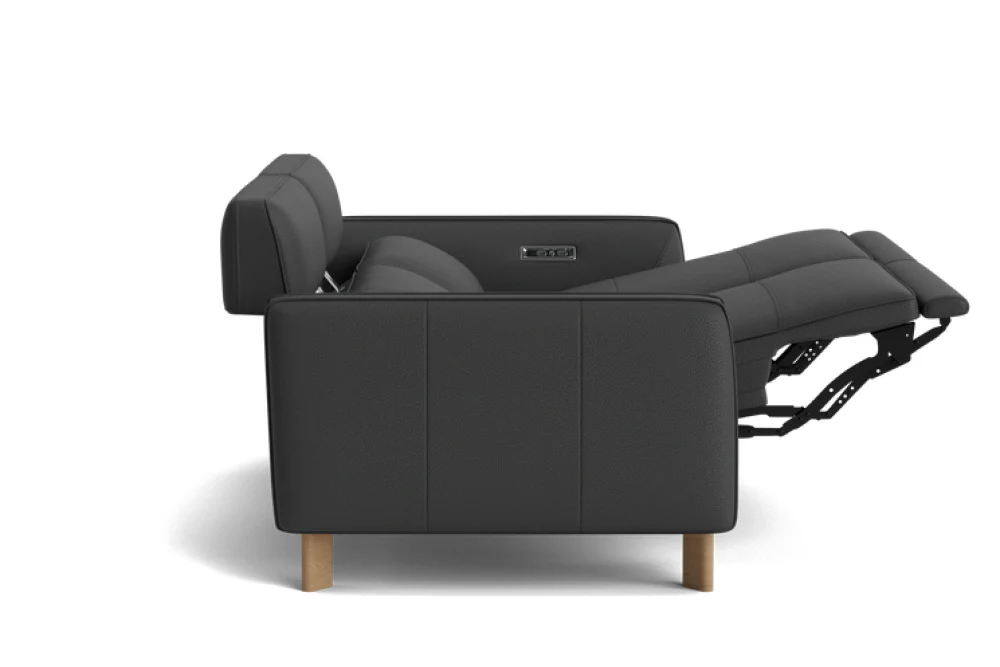 Lesley Leather Recliner Lounge - Image 24