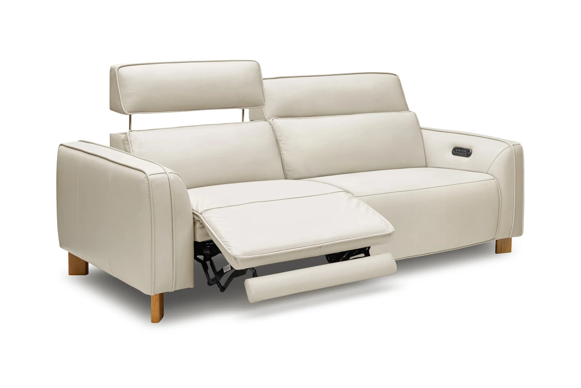 Lesley Leather Recliner Lounge - Image 6