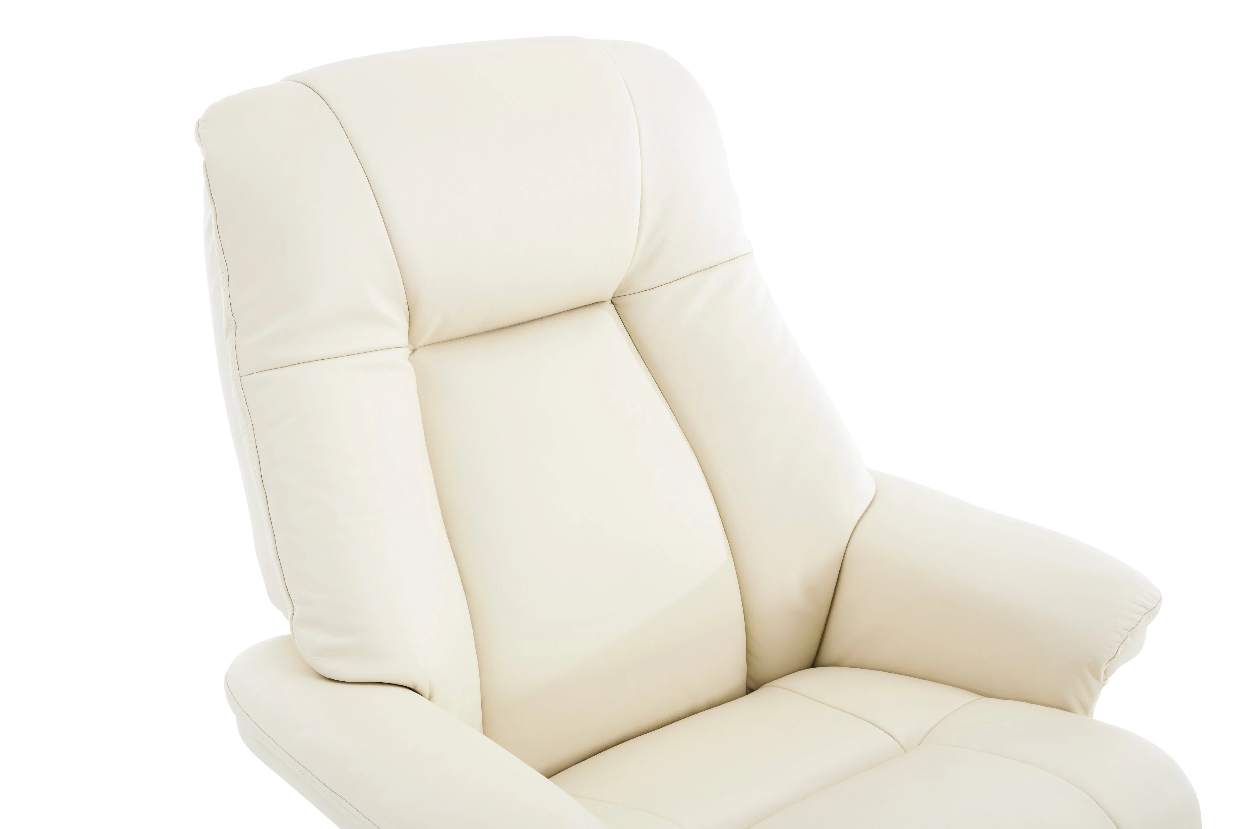 Lucinda Leather Swivel Recliner Chair with Ottoman - Image 9