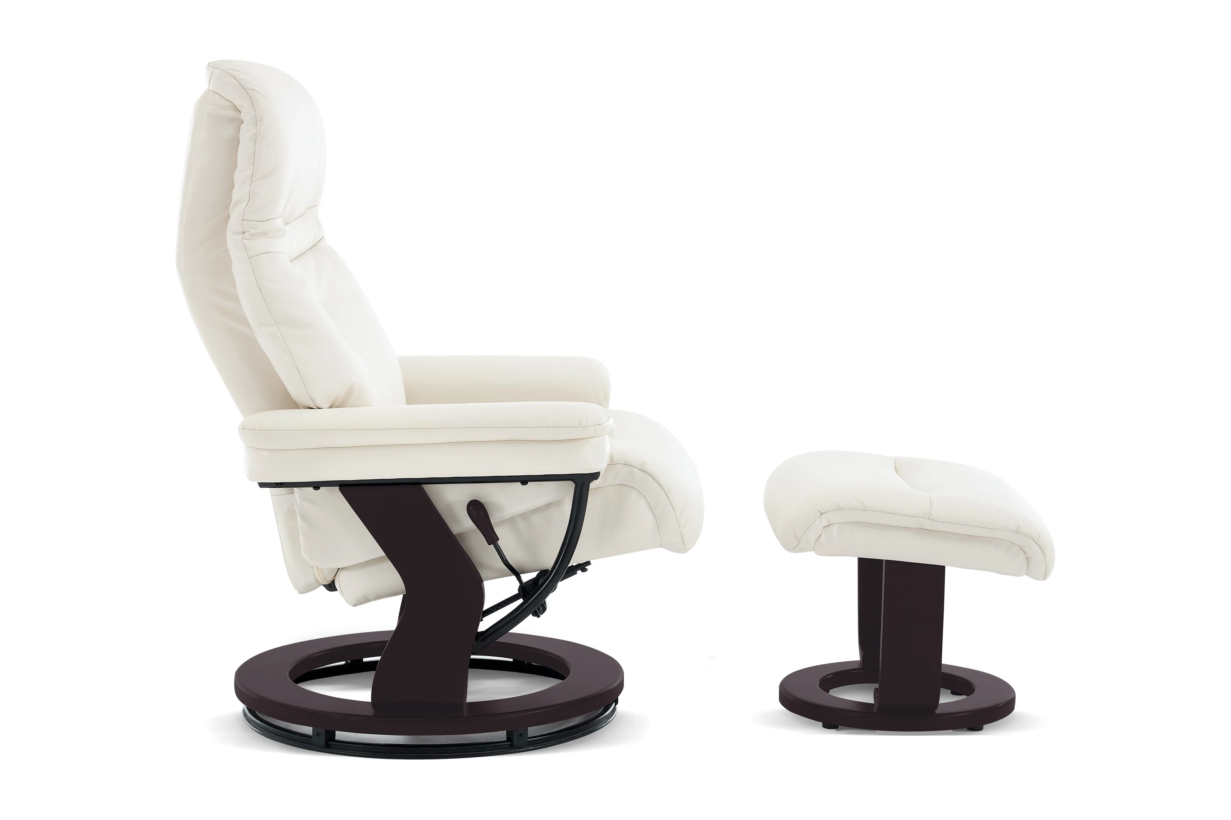 Massimo Leather Recliner with Ottoman - Image 7