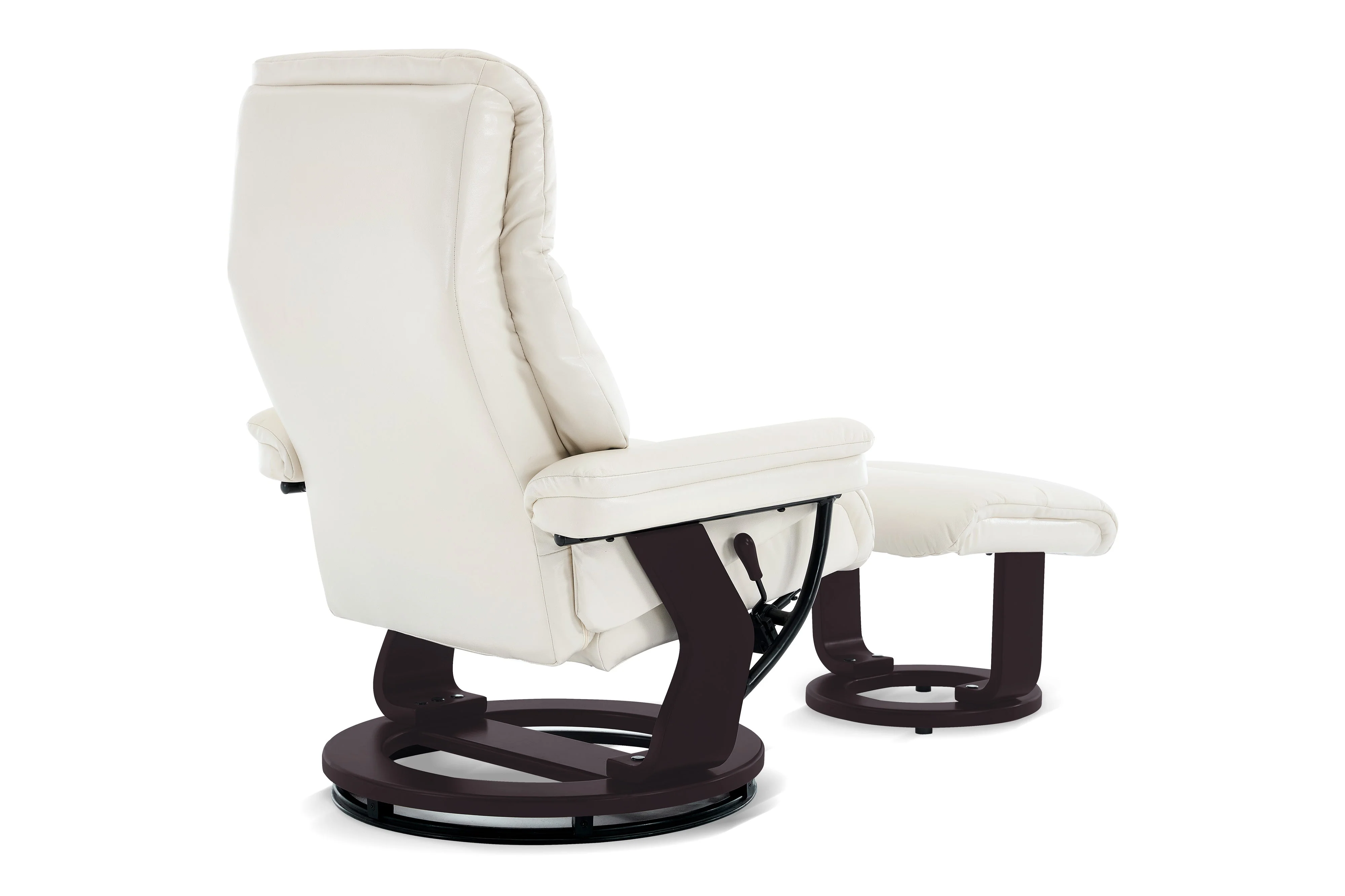 Massimo Leather Recliner with Ottoman - Image 8