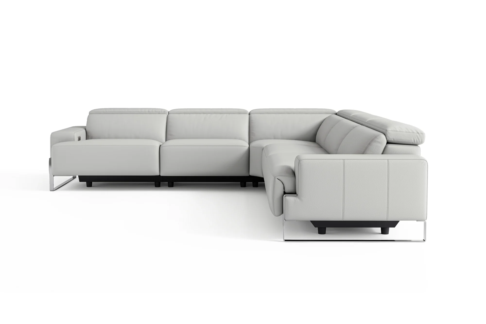 Melania Leather Reclining Corner Sectional Lounge - Image 10