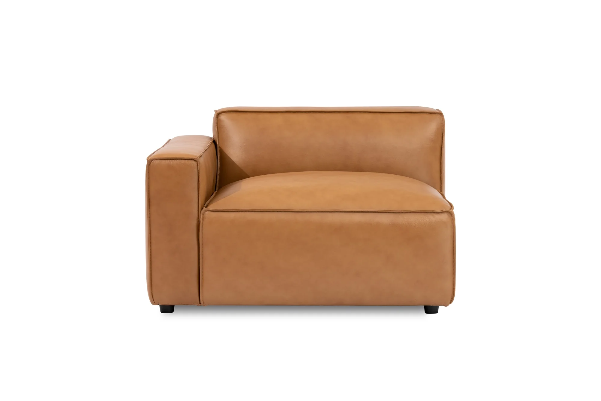 Nathan Leather Left Arm Lounge Module - Image 4