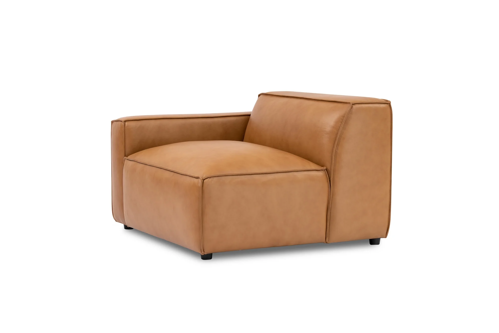 Nathan Leather Left Arm Lounge Module - Image 5