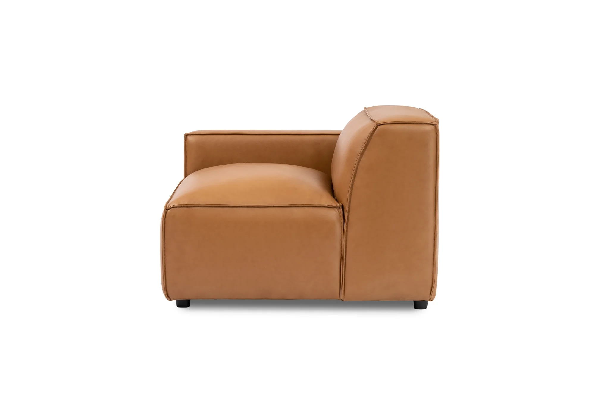 Nathan Leather Left Arm Lounge Module - Image 6
