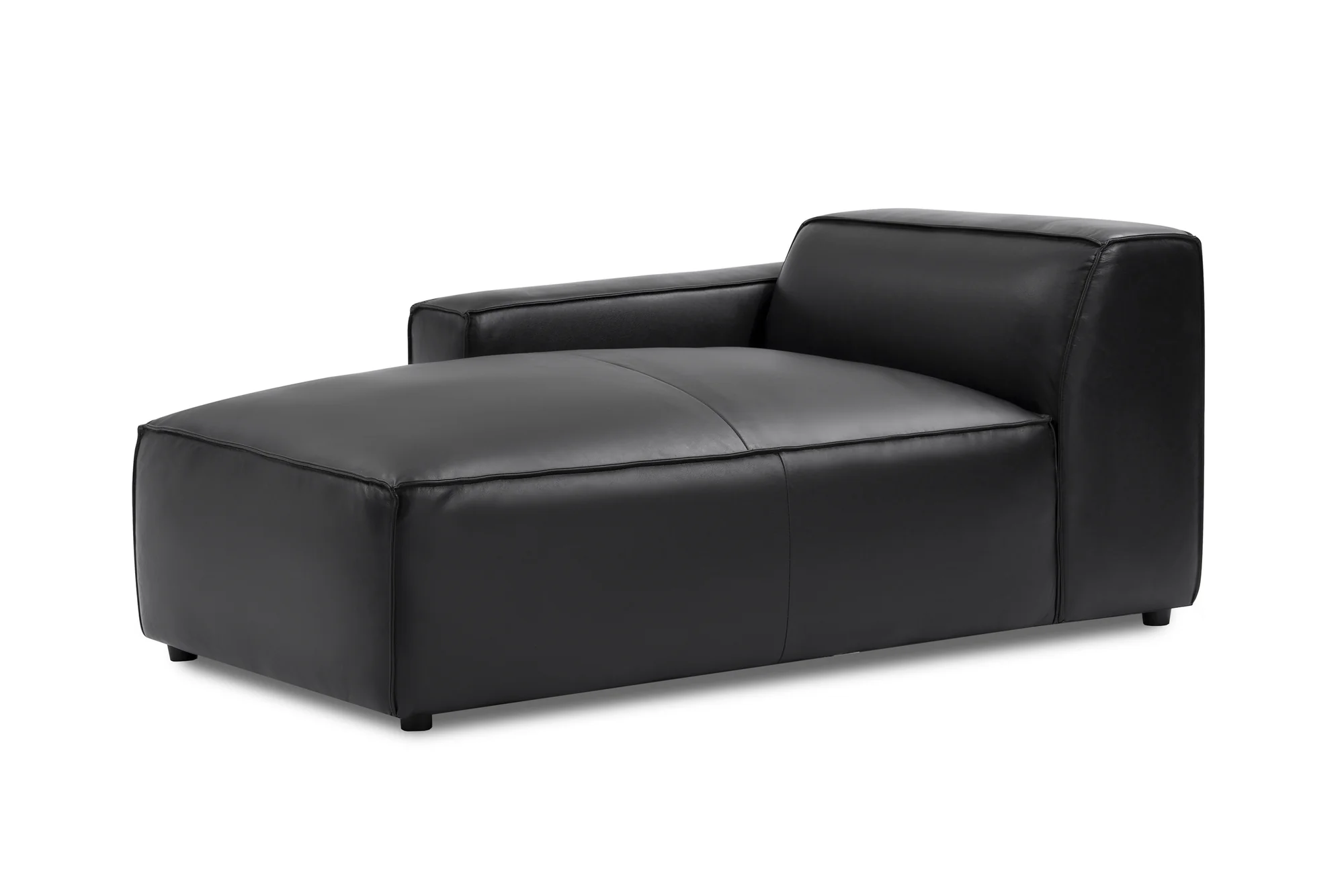 Nathan Leather Left Chaise Lounge Module - Image 12