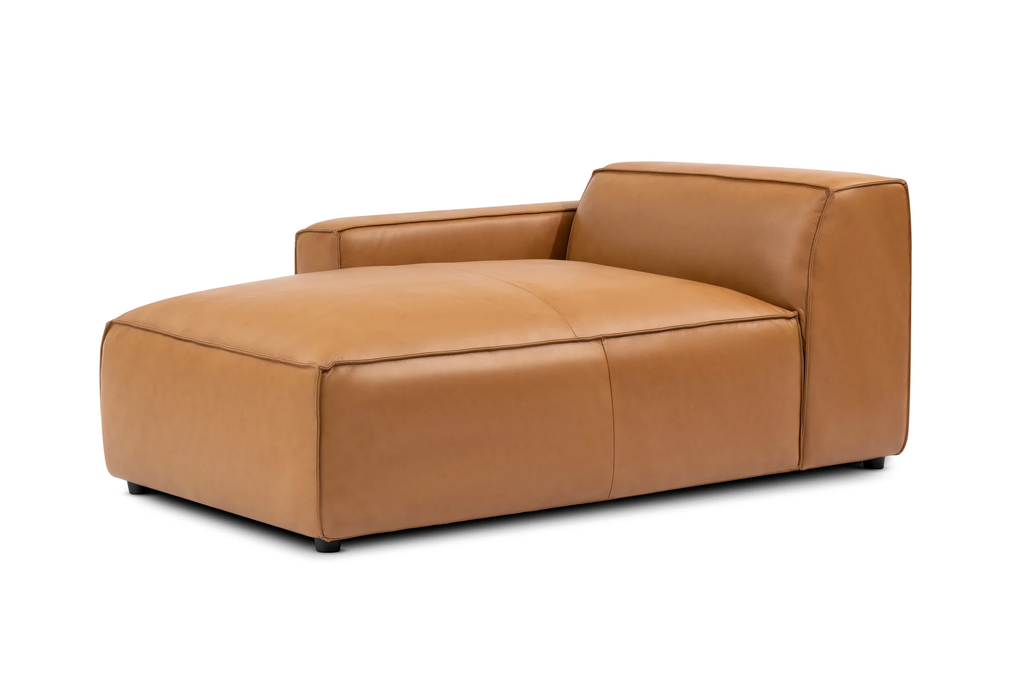 Nathan Leather Left Chaise Lounge Module - Image 5