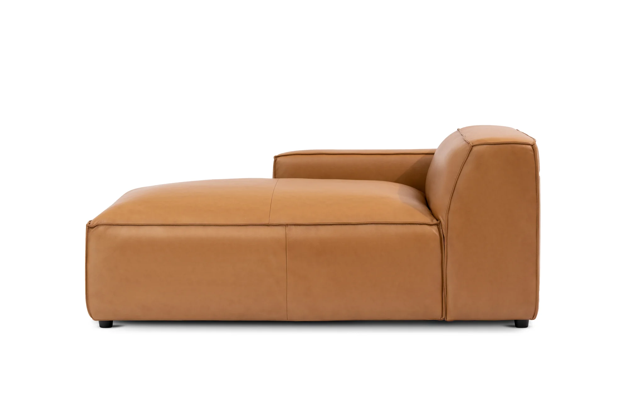 Nathan Leather Left Chaise Lounge Module - Image 6