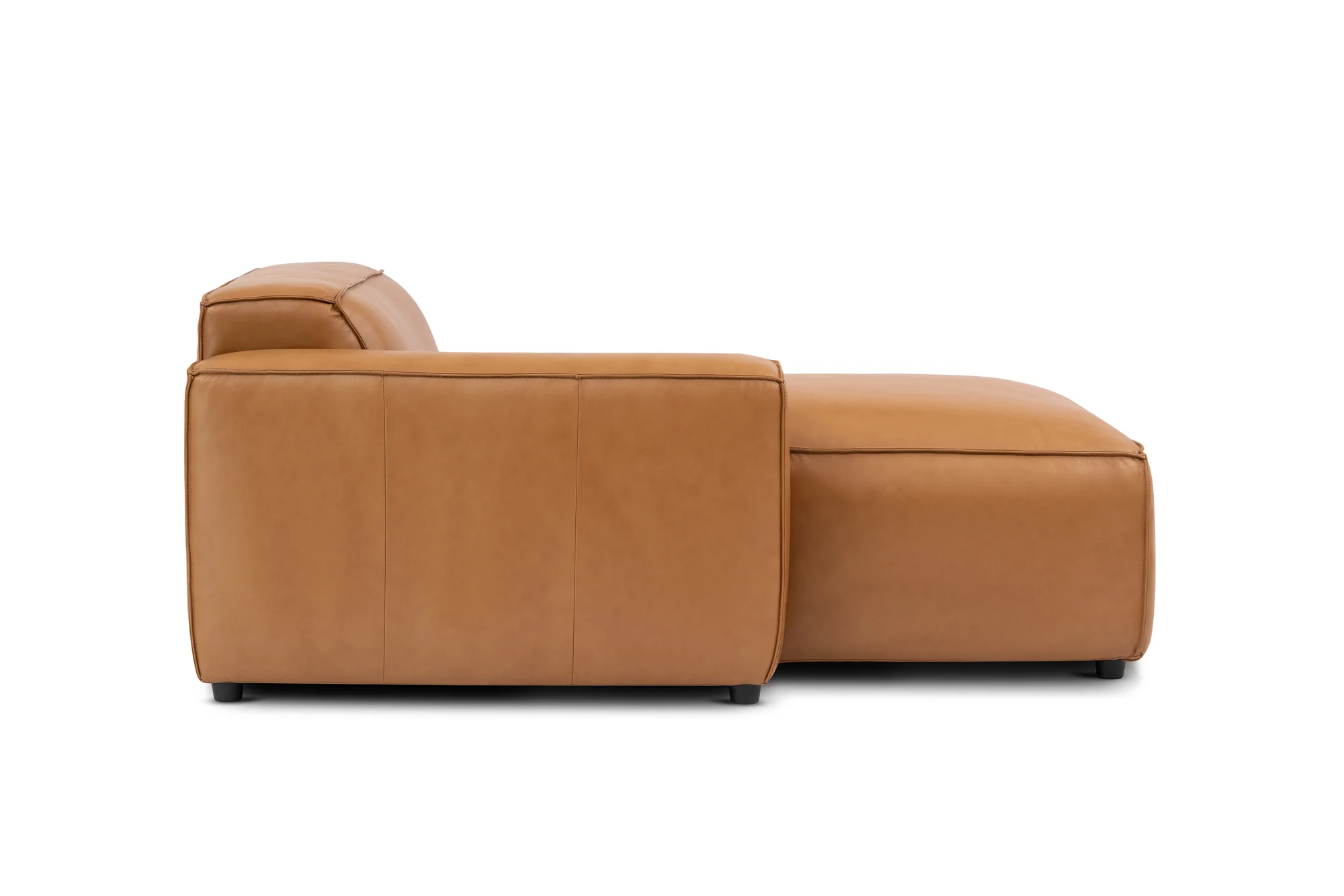 Nathan Leather Left Chaise Lounge Module - Image 7