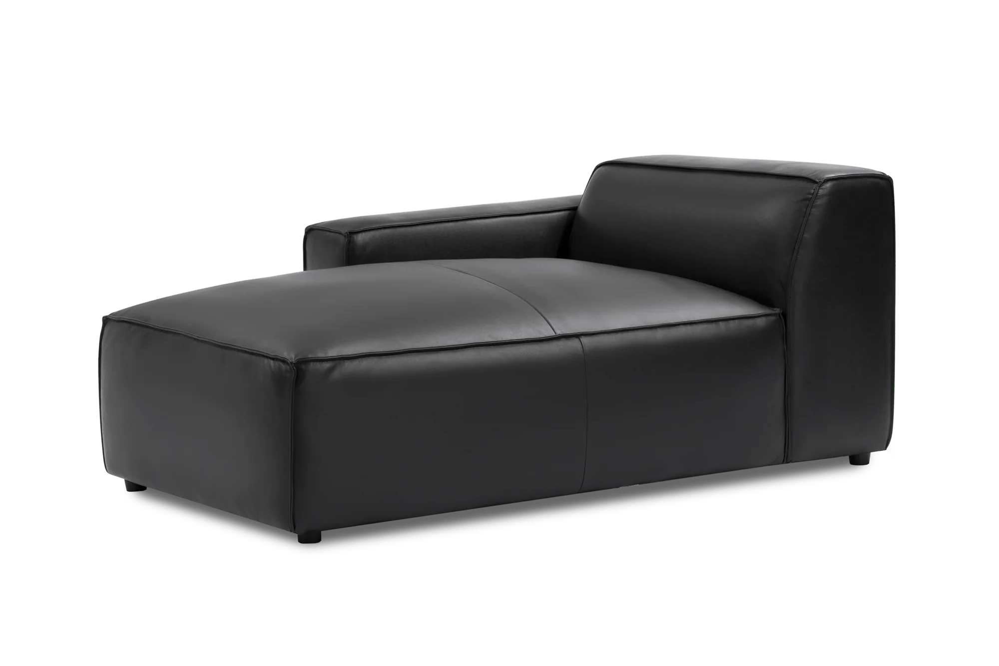 Nathan Leather Left Chaise Lounge Module - Image 9