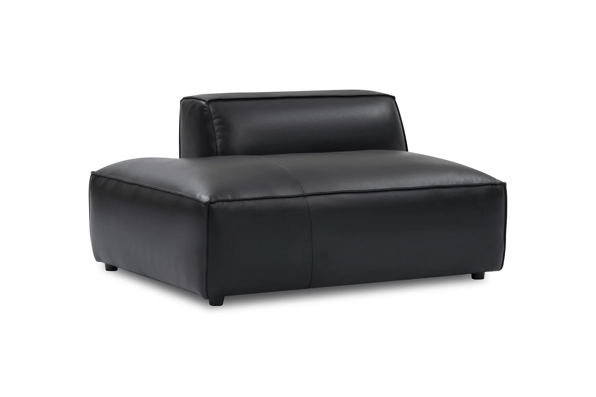 Nathan Leather Left Open-End Lounge Module - Image 11