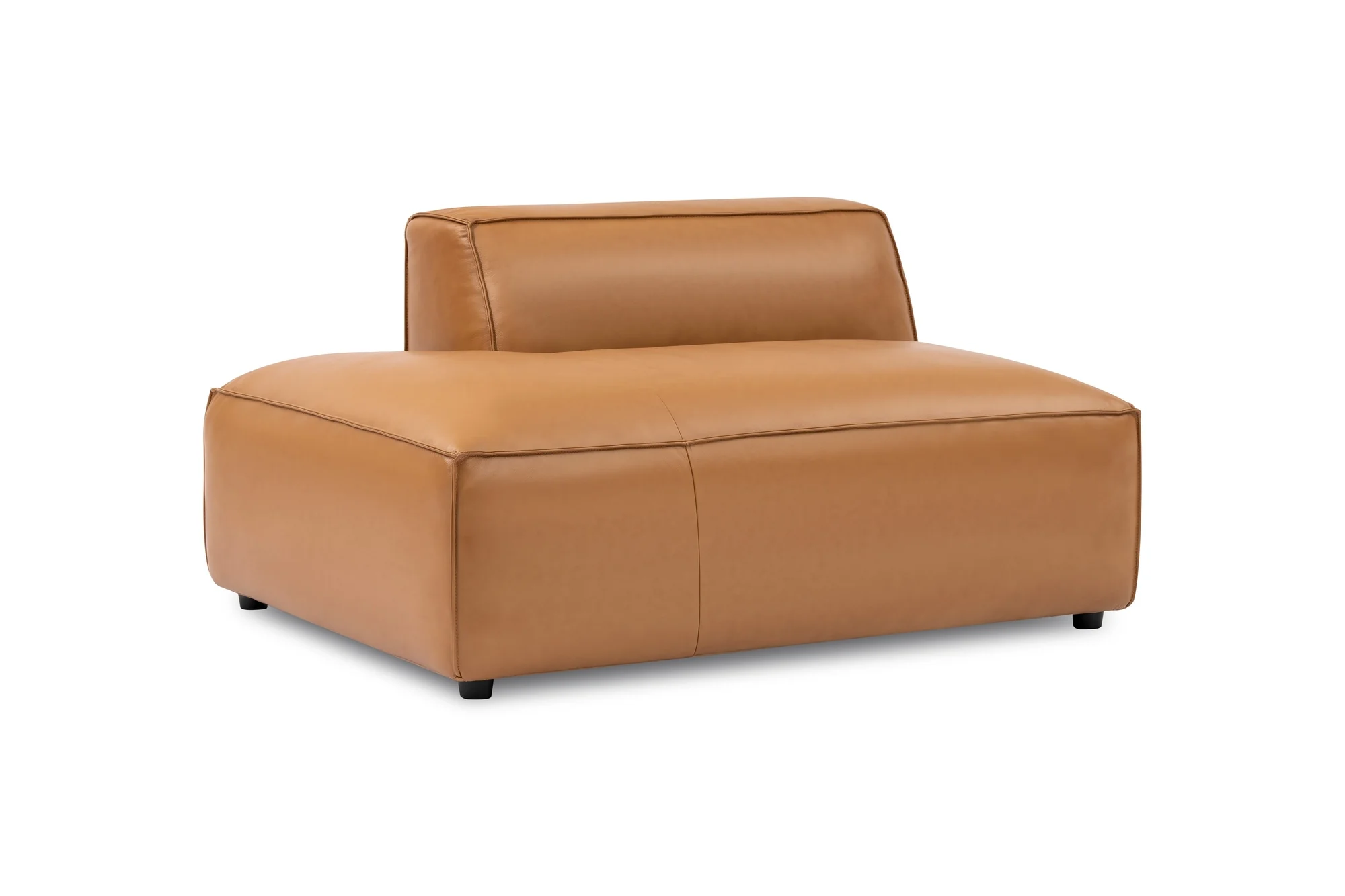 Nathan Leather Left Open-End Lounge Module - Image 5