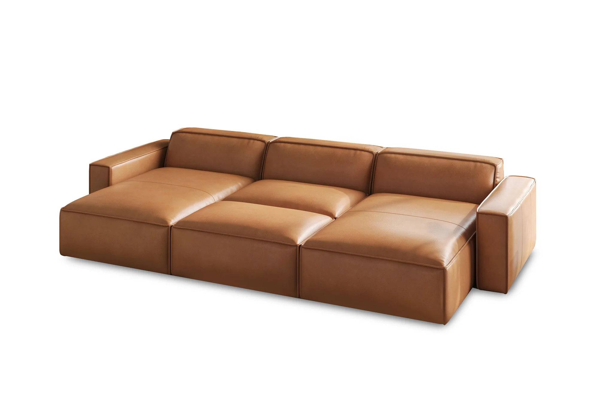 Nathan Leather Modular Bed Sectional Lounge - Image 4