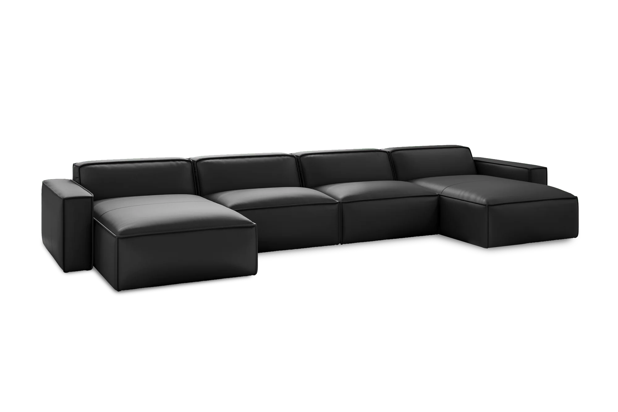 Nathan Leather Modular Sectional Lounge - Image 18