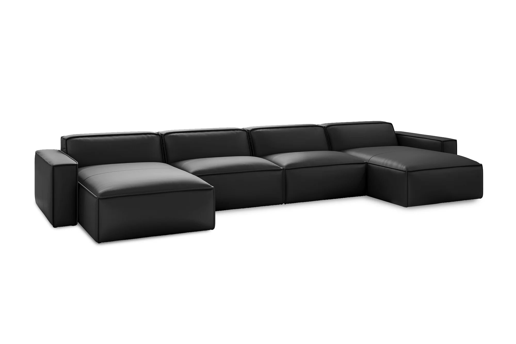 Nathan Leather Modular Sectional Lounge - Image 21