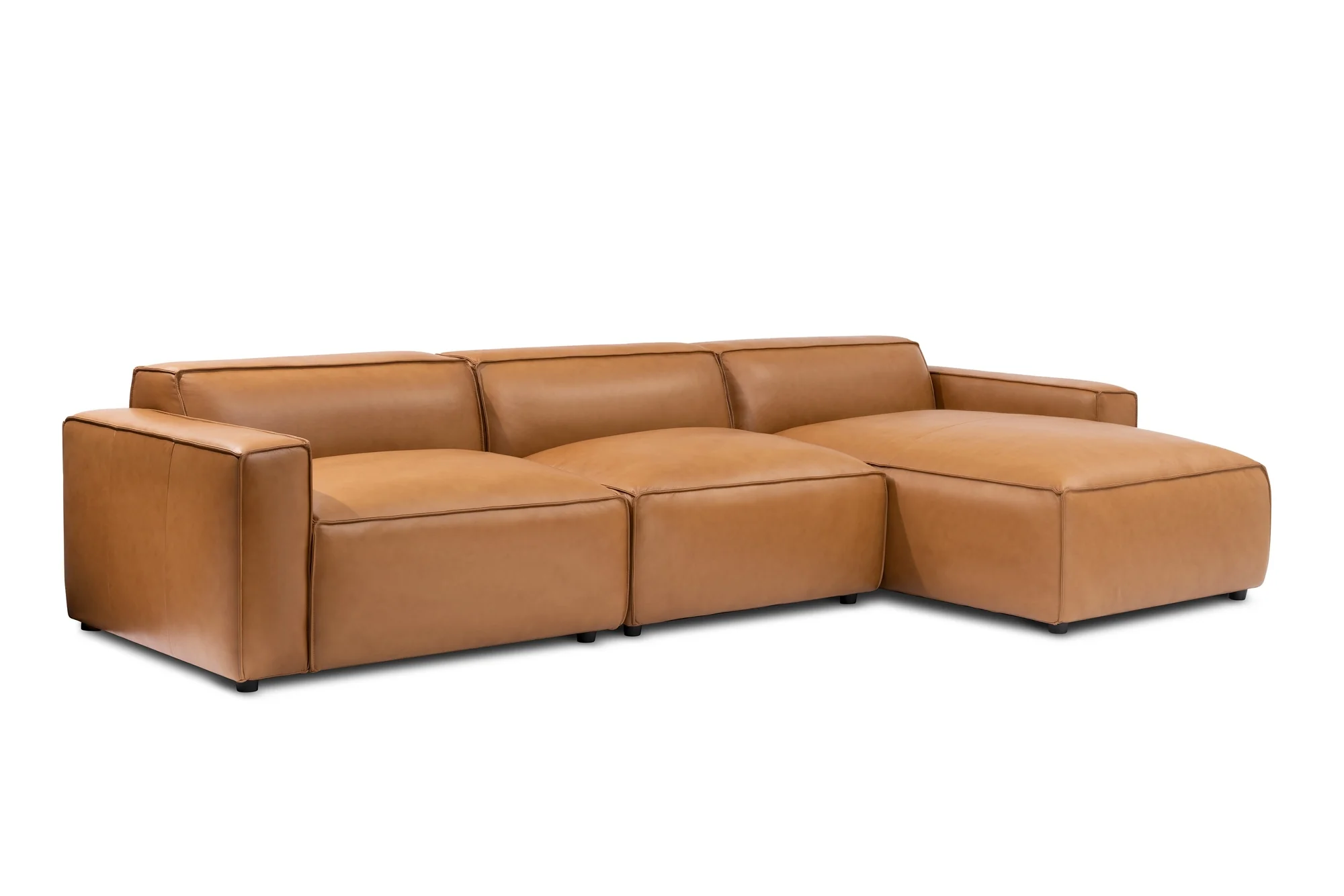 Nathan Leather Modular Sectional Lounge - Image 42