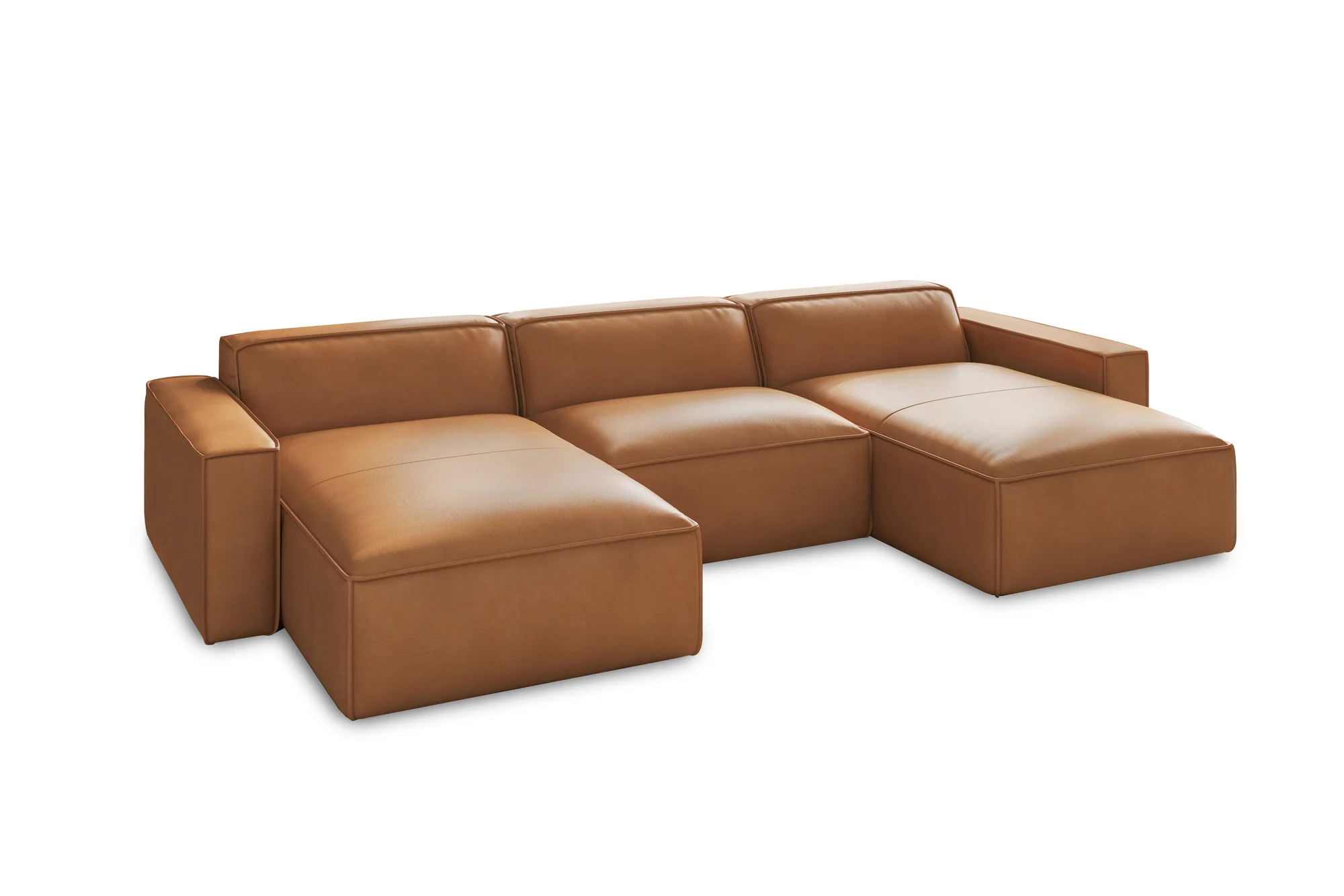 Nathan Leather Modular Sectional Lounge - Image 46