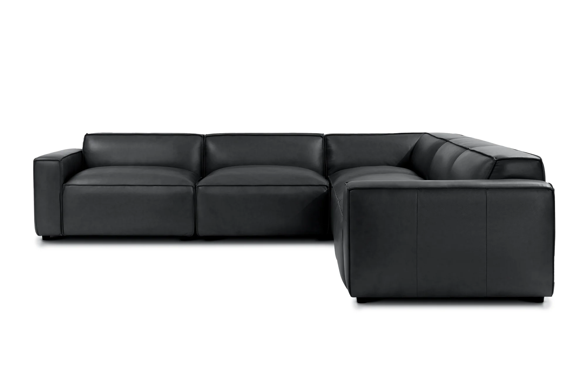 Nathan Leather Modular Corner Sectional Lounge - Image 10
