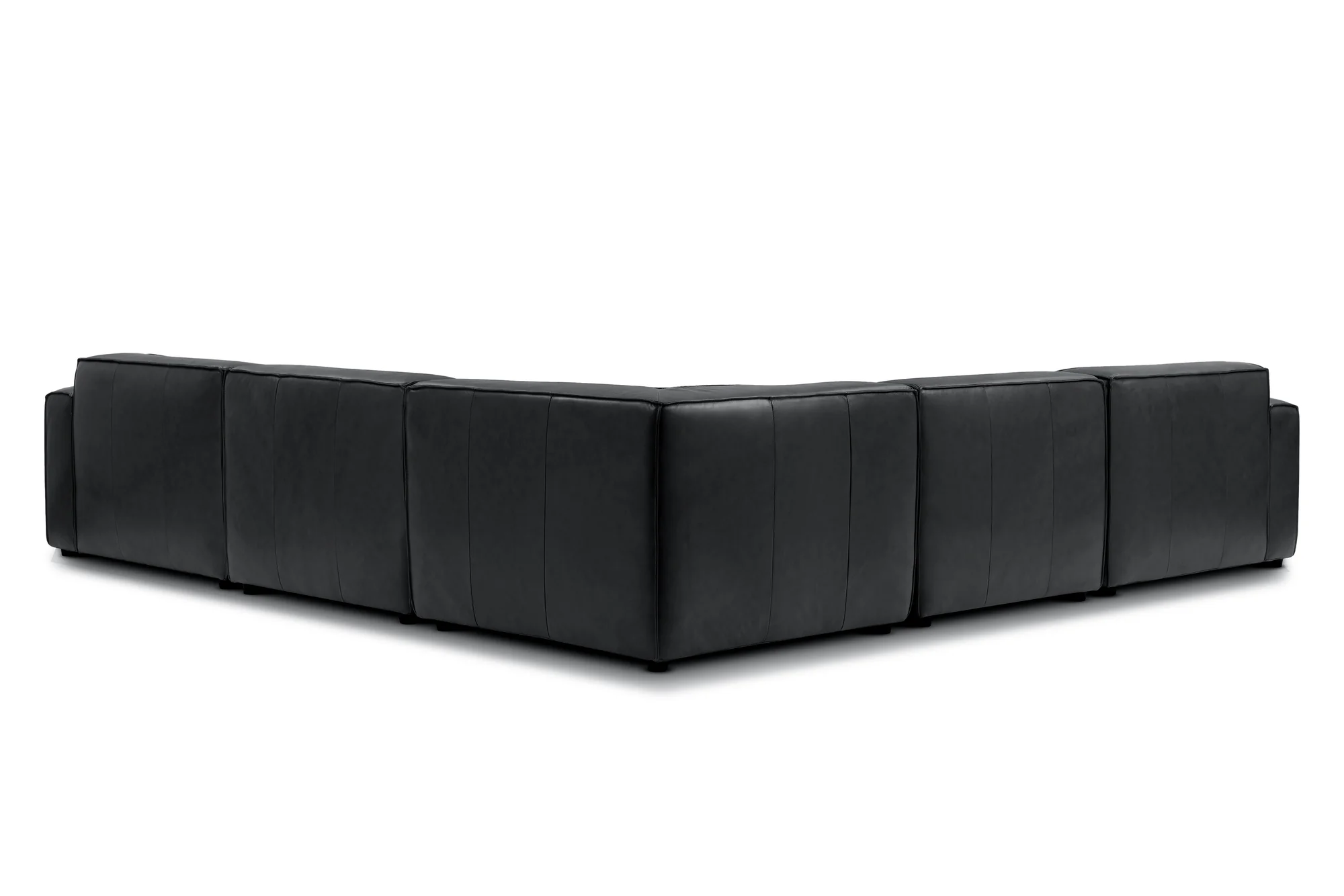 Nathan Leather Modular Corner Sectional Lounge - Image 13