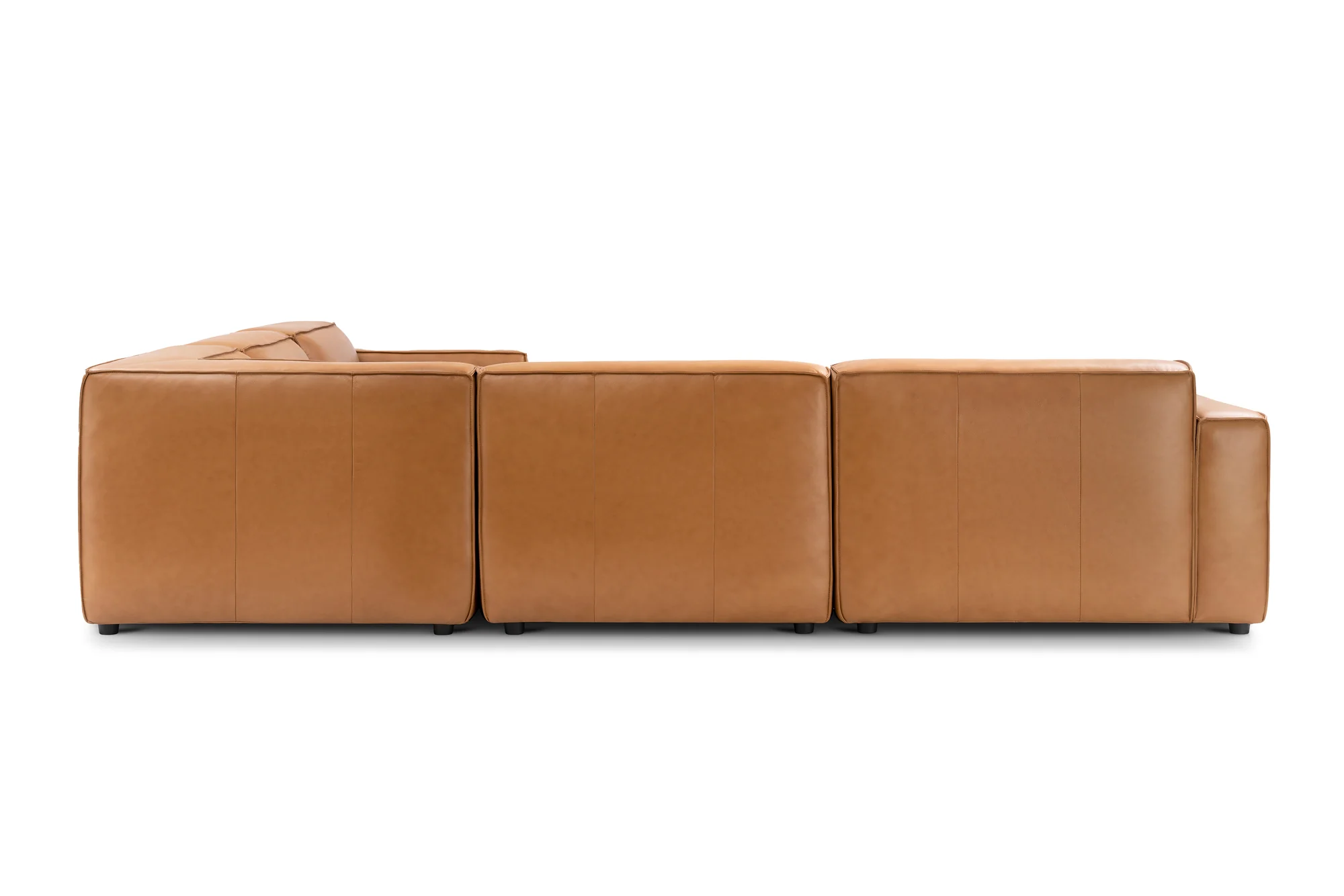 Nathan Leather Modular Corner Sectional Lounge - Image 6
