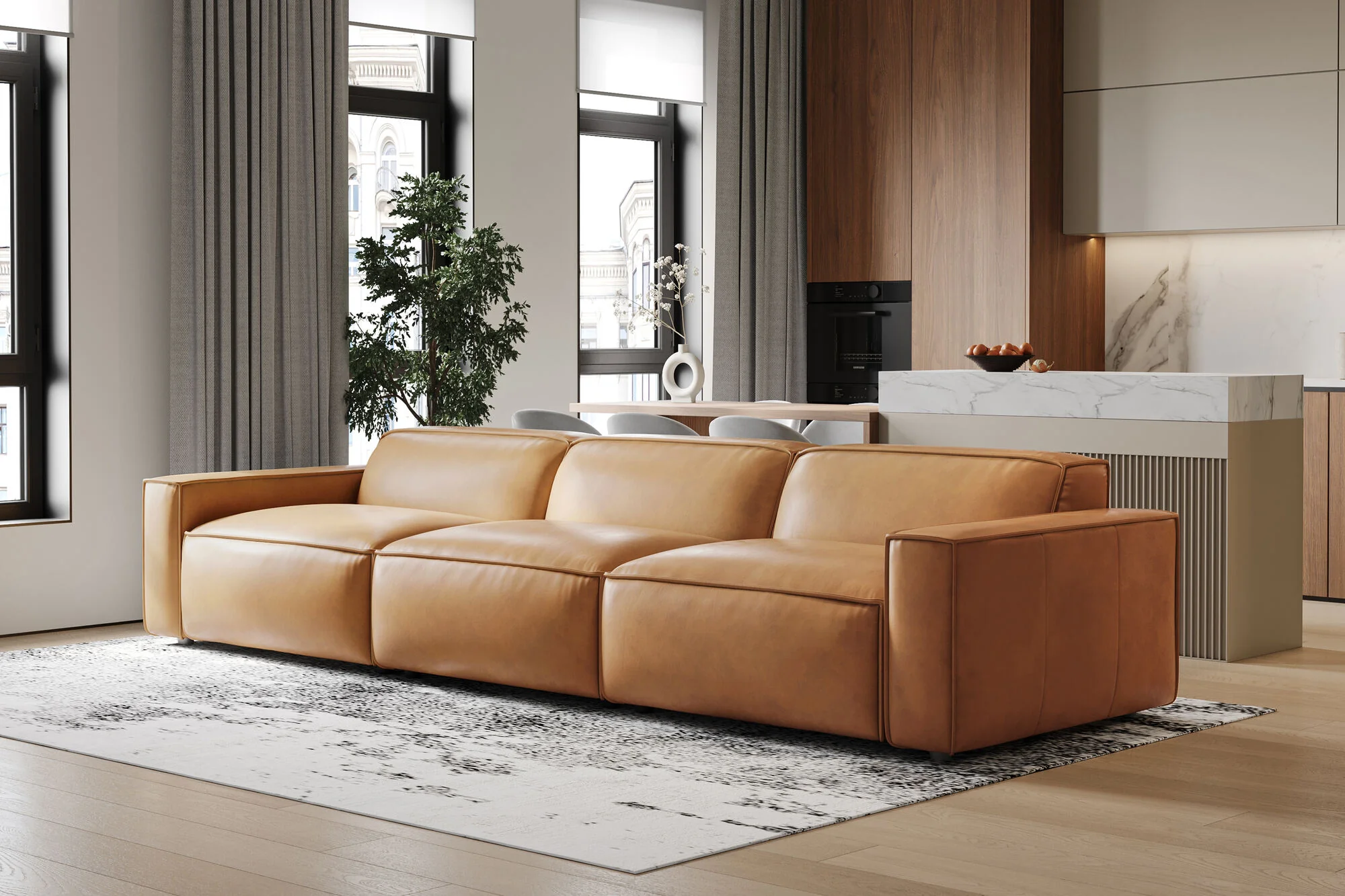 Nathan Leather Modular Lounge - Image 16