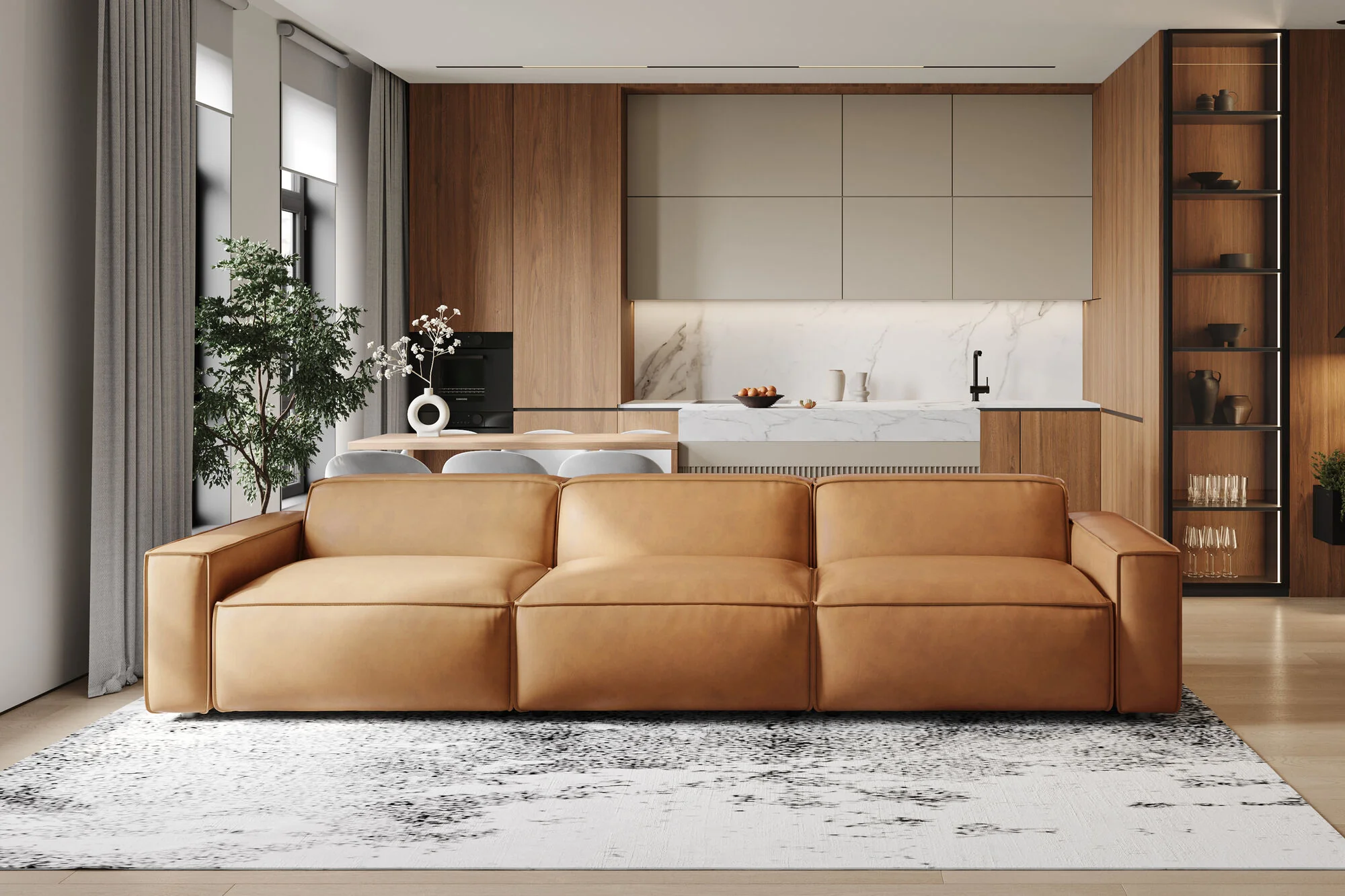 Nathan Leather Modular Lounge - Image 22