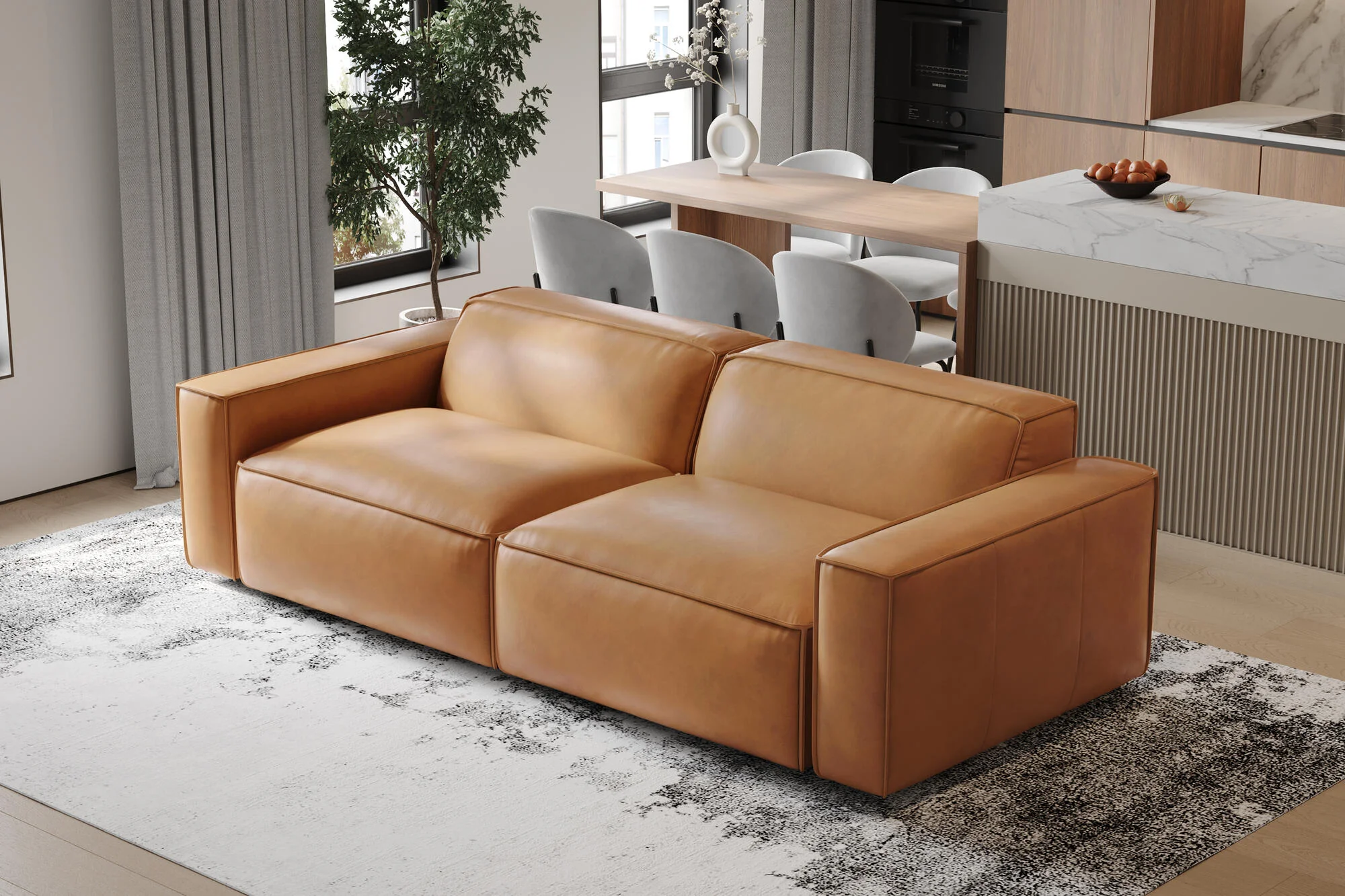 Nathan Leather Modular Lounge - Image 29