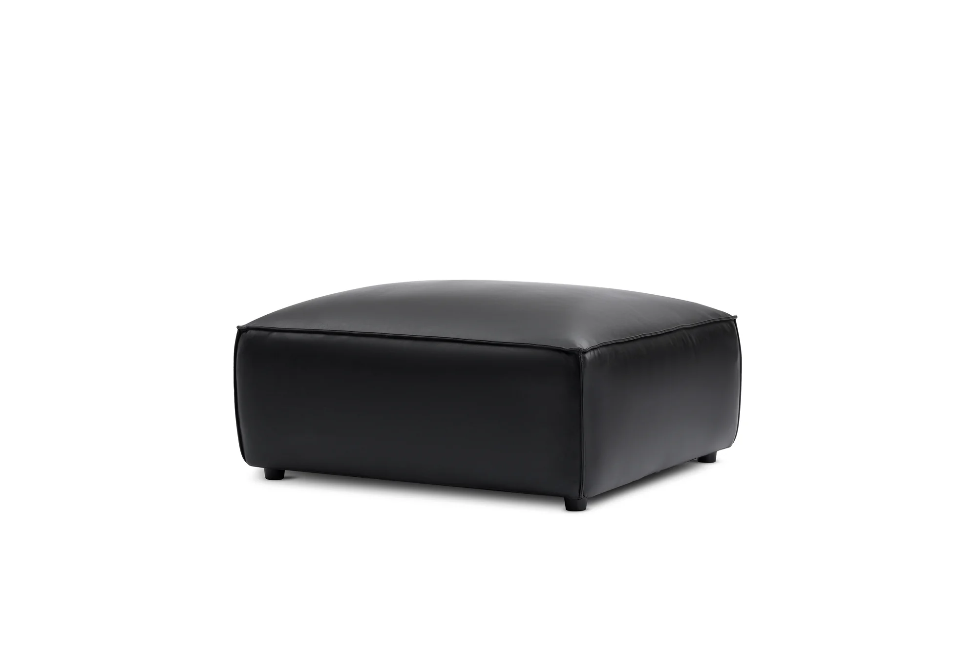 Nathan Leather Ottoman - Image 10