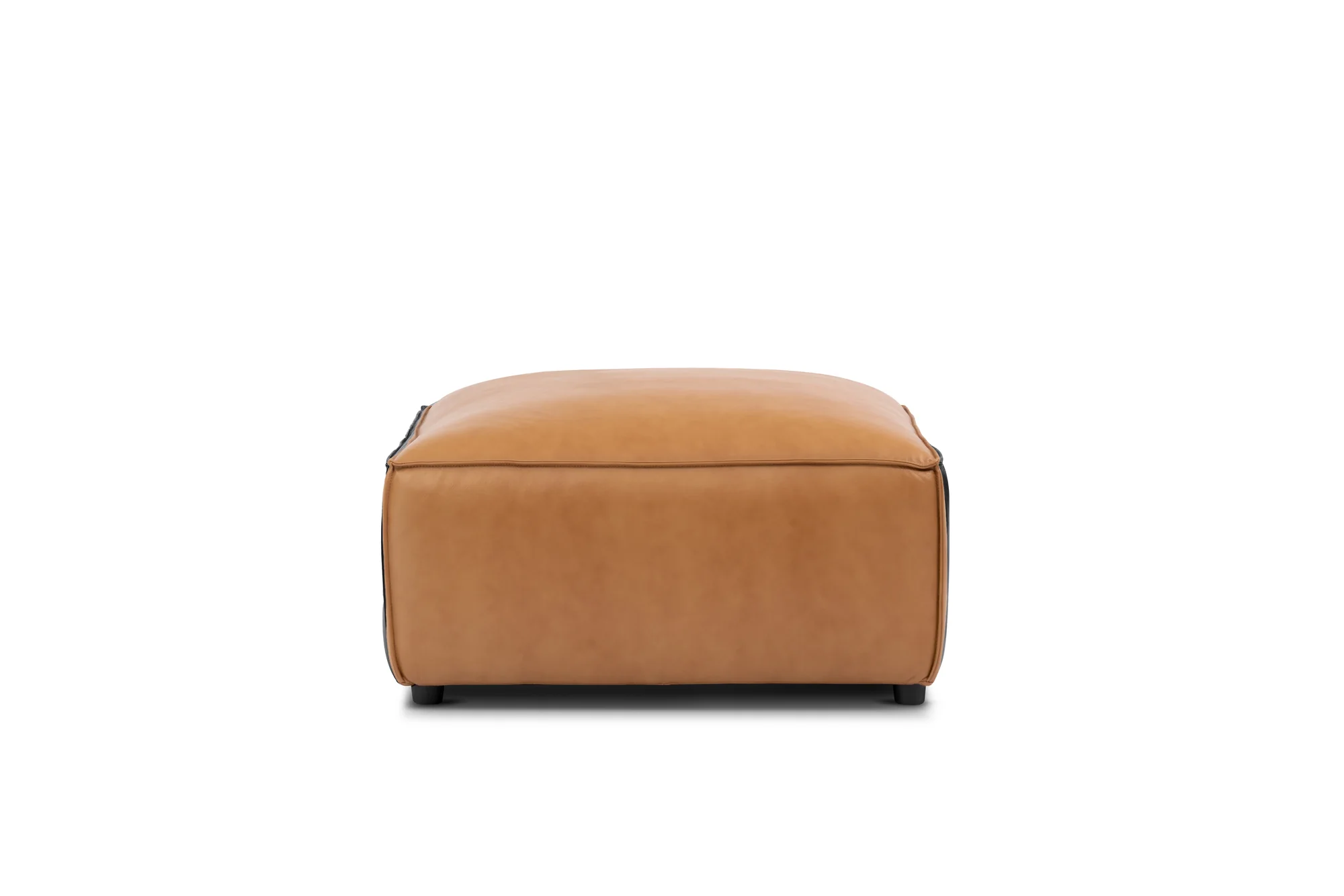 Nathan Leather Ottoman - Image 4