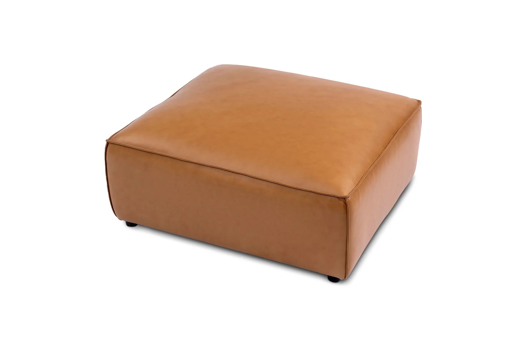 Nathan Leather Ottoman - Image 6