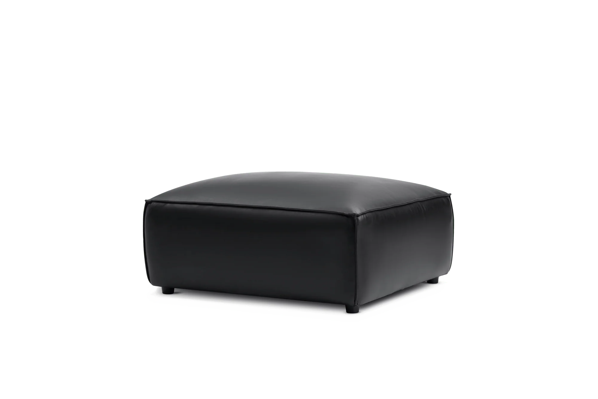 Nathan Leather Ottoman - Image 7
