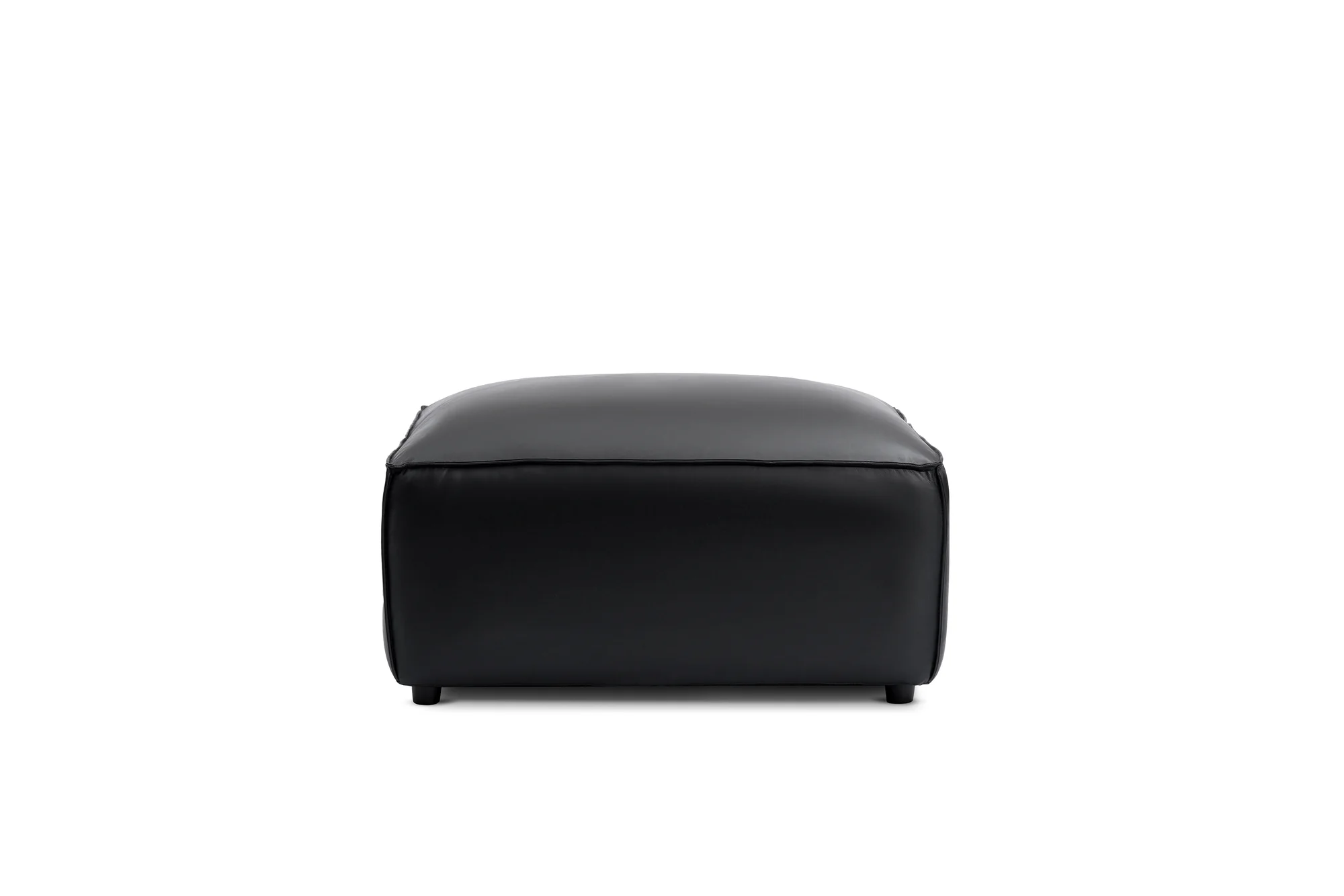 Nathan Leather Ottoman - Image 9