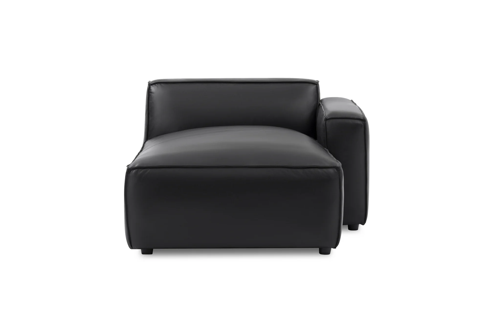 Nathan Leather Right Chaise Lounge Module - Image 11