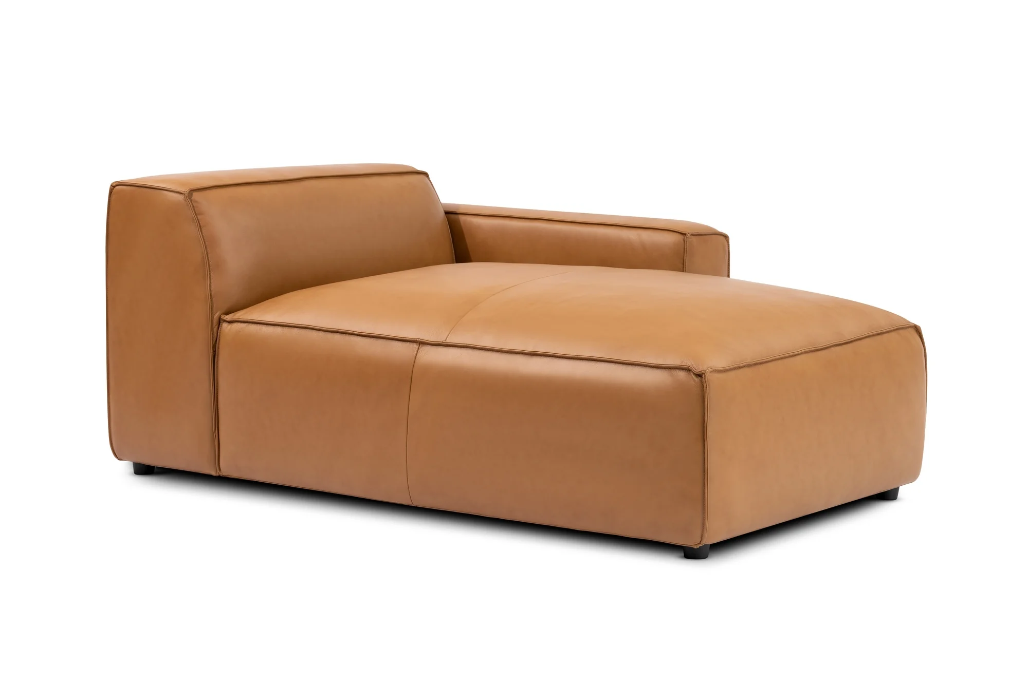 Nathan Leather Right Chaise Lounge Module - Image 5