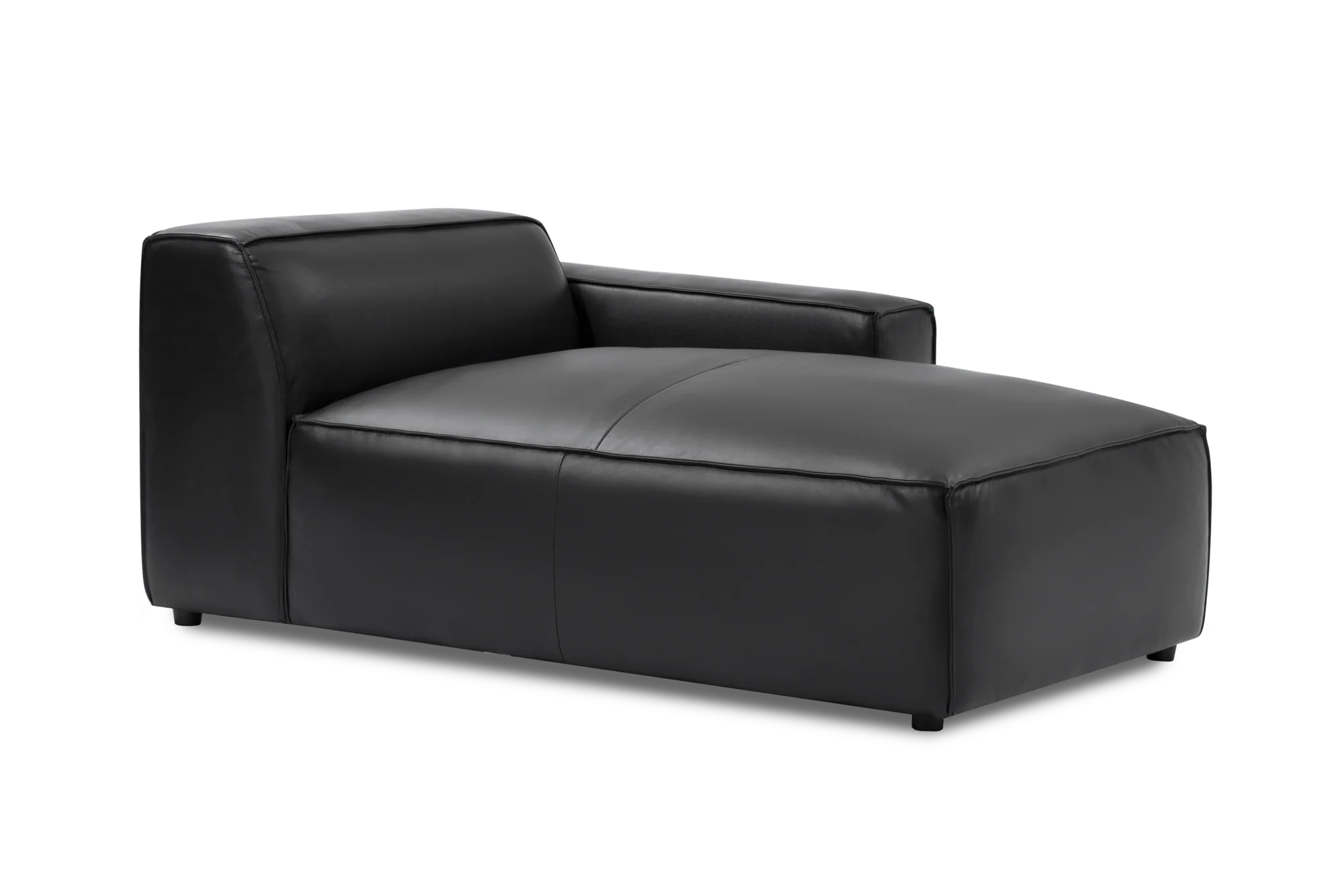 Nathan Leather Right Chaise Lounge Module - Image 9