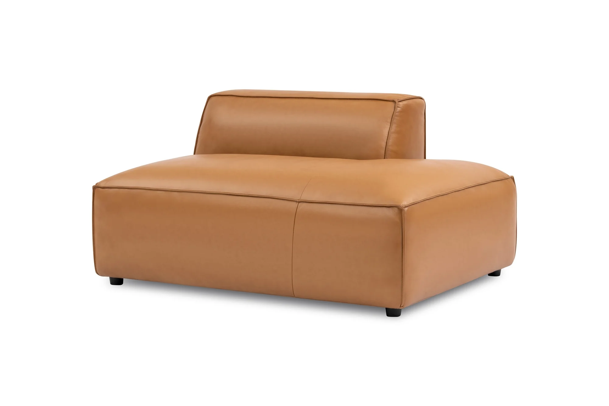 Nathan Leather Right Open-End Lounge Module - Image 5