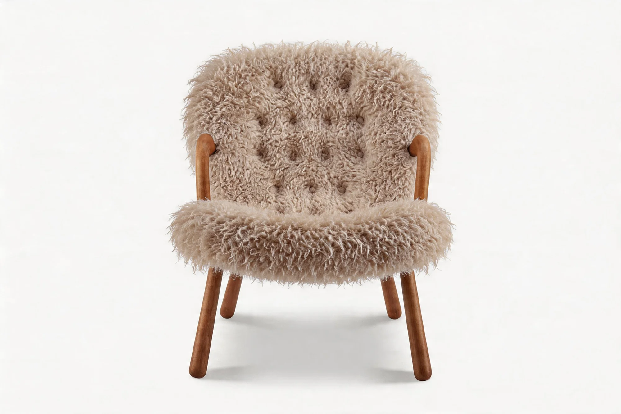 Nova Faux Sheepskin Accent Chair - Image 4