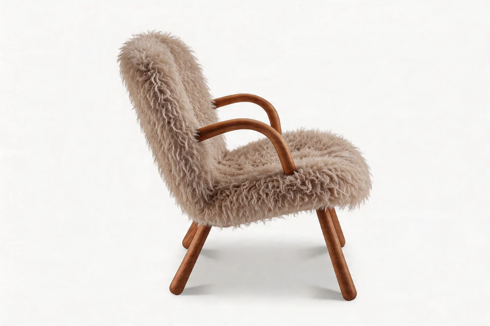 Nova Faux Sheepskin Accent Chair - Image 5