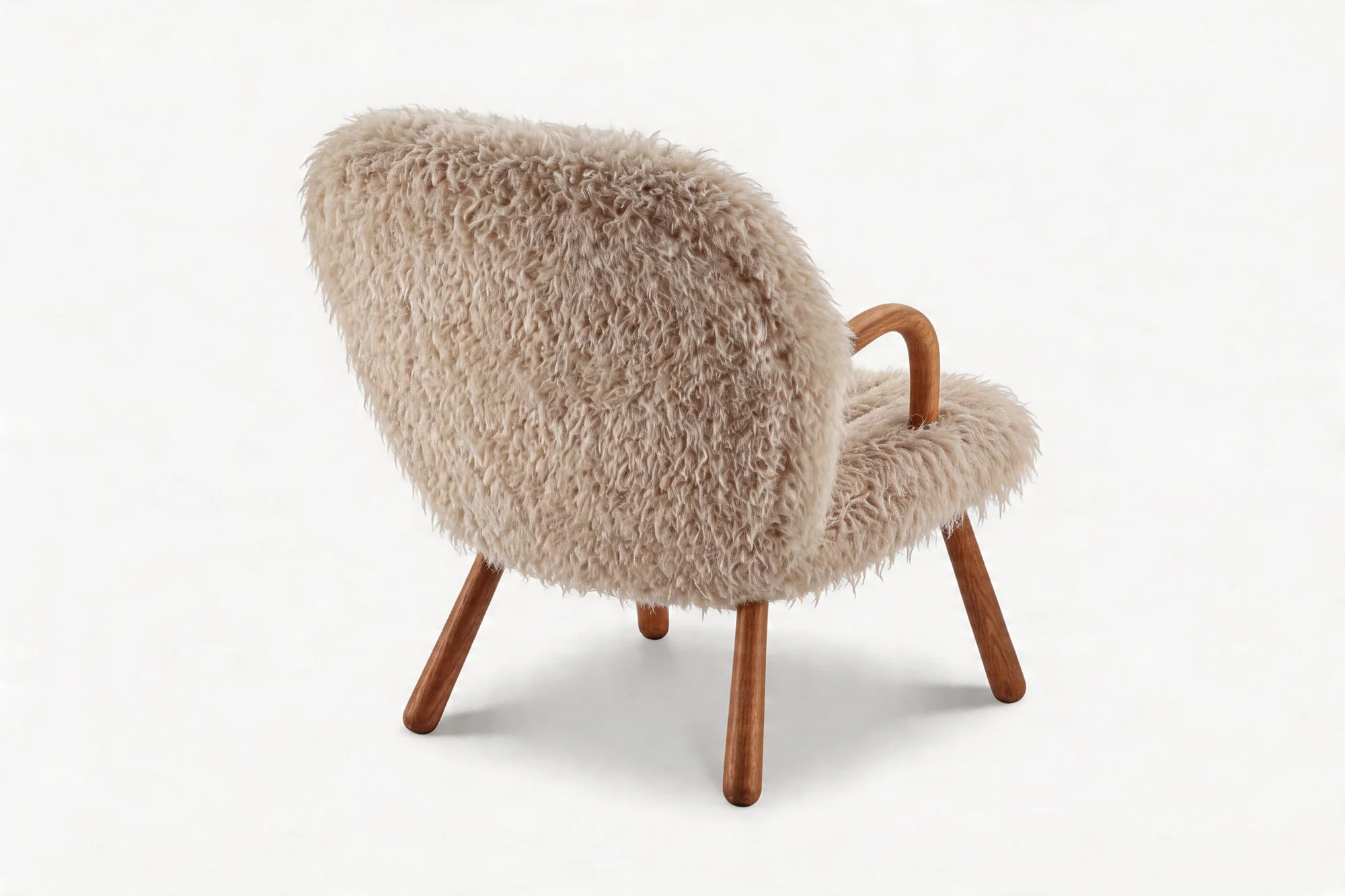 Nova Faux Sheepskin Accent Chair - Image 6