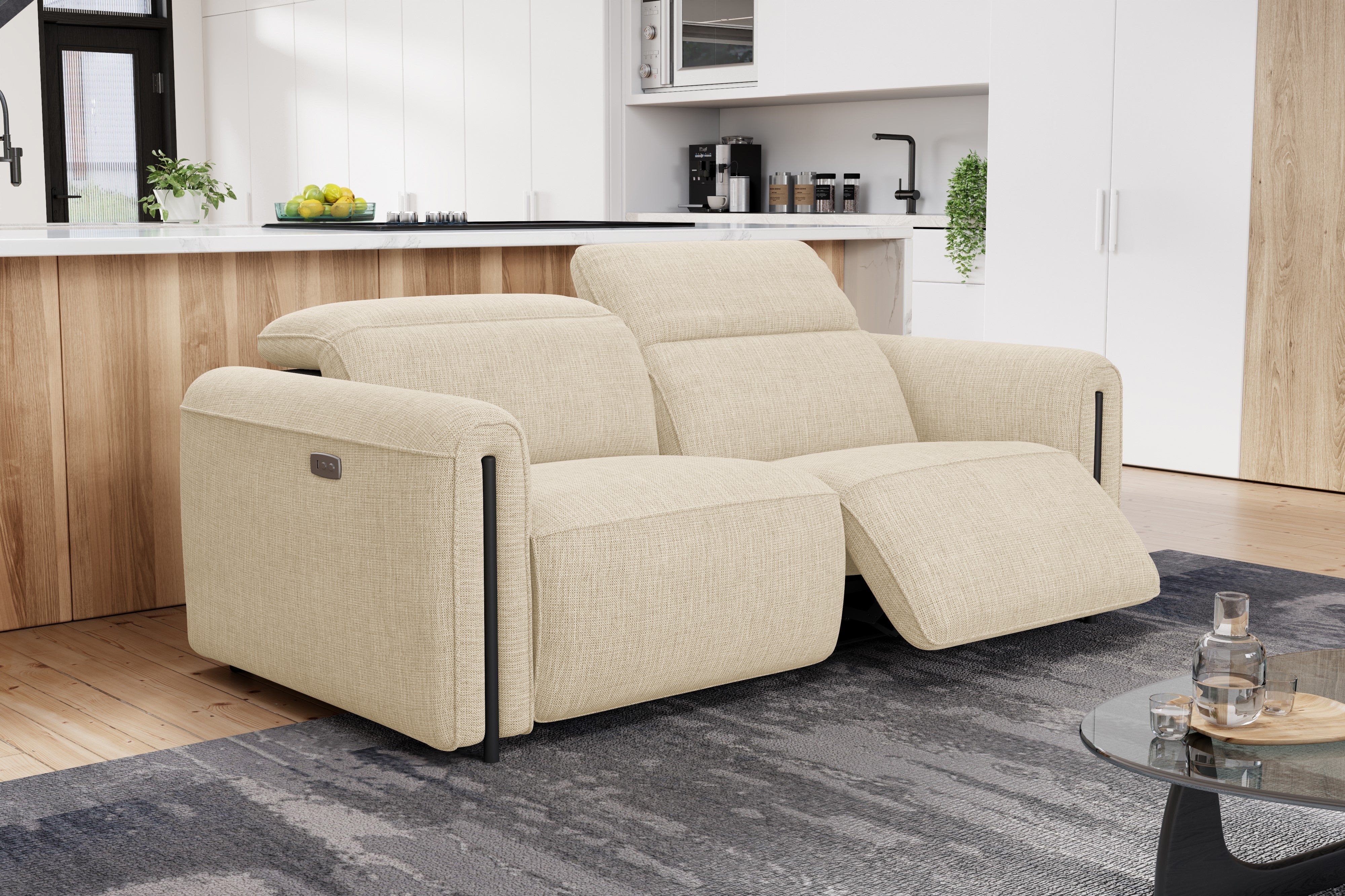 Octavia Fabric Dual Reclining Cloud Lounge - Image 11