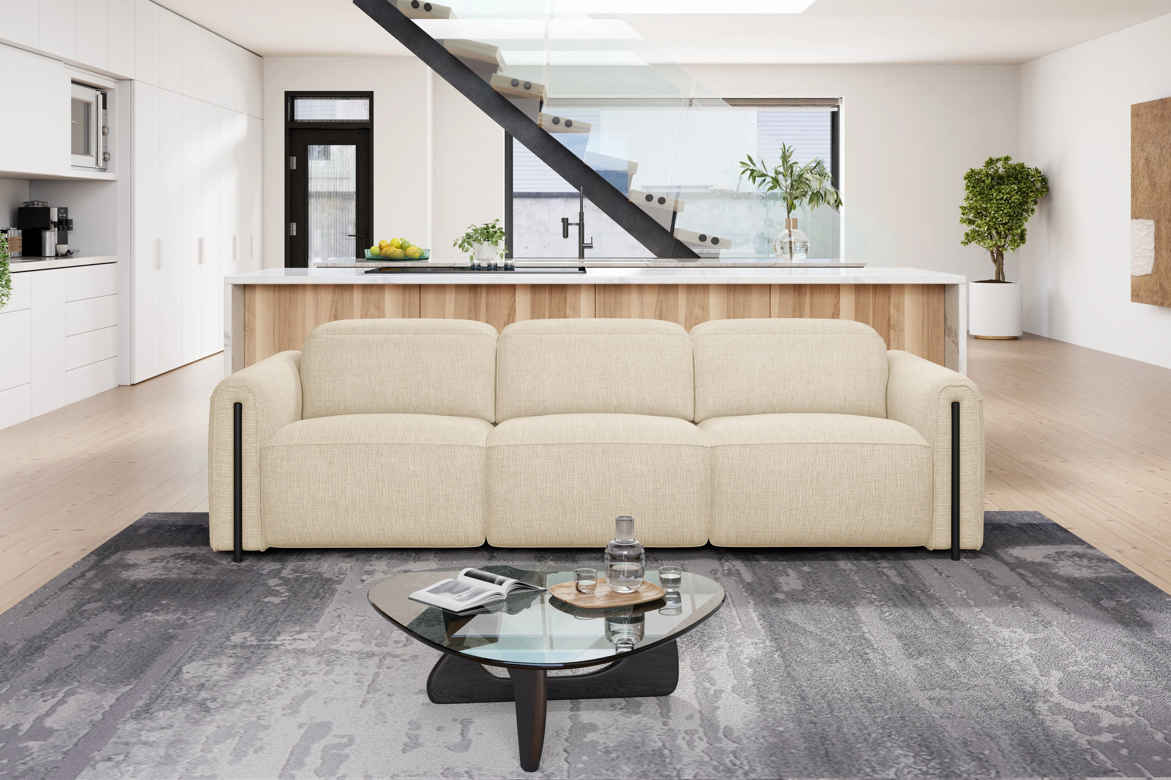 Octavia Fabric Dual Reclining Cloud Lounge - Image 4