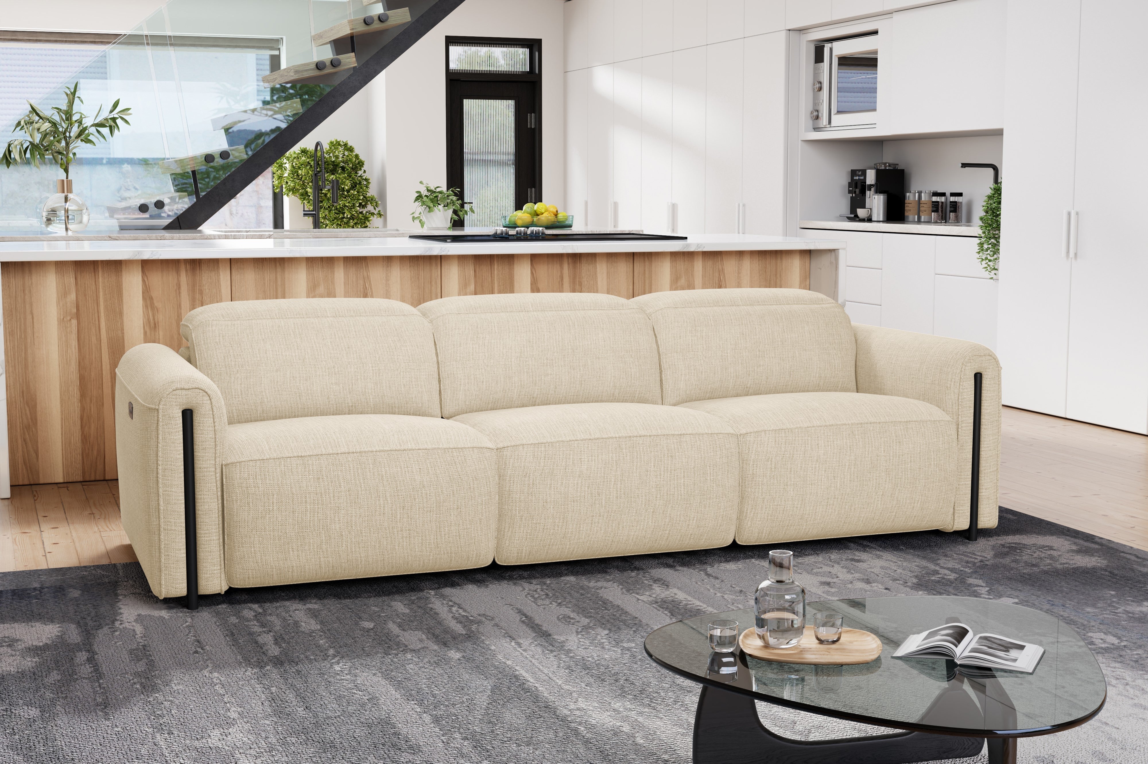 Octavia Fabric Dual Reclining Cloud Lounge - Image 5