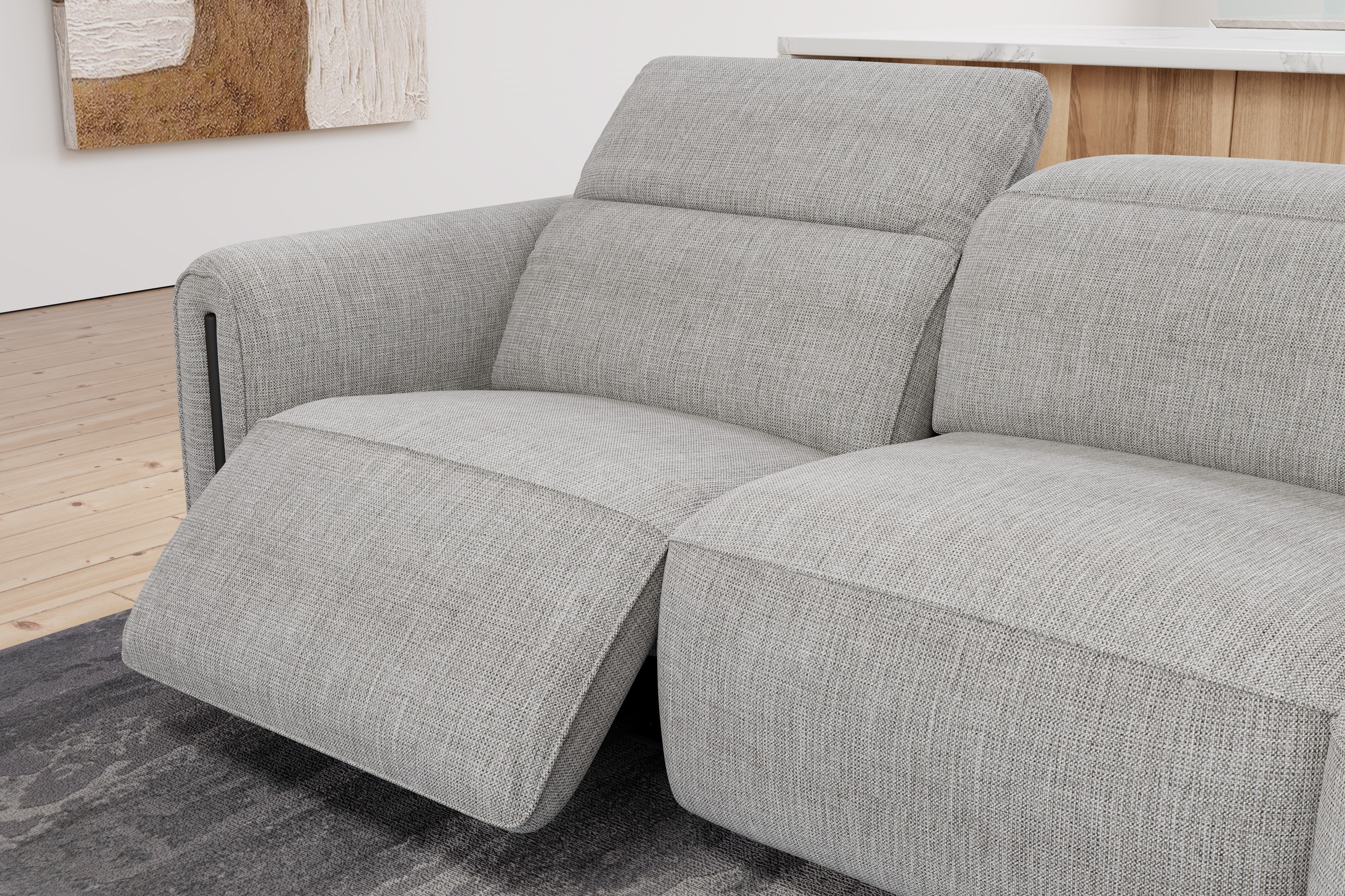 Octavia Fabric Reclining Corner Sectional Cloud Lounge - Image 17