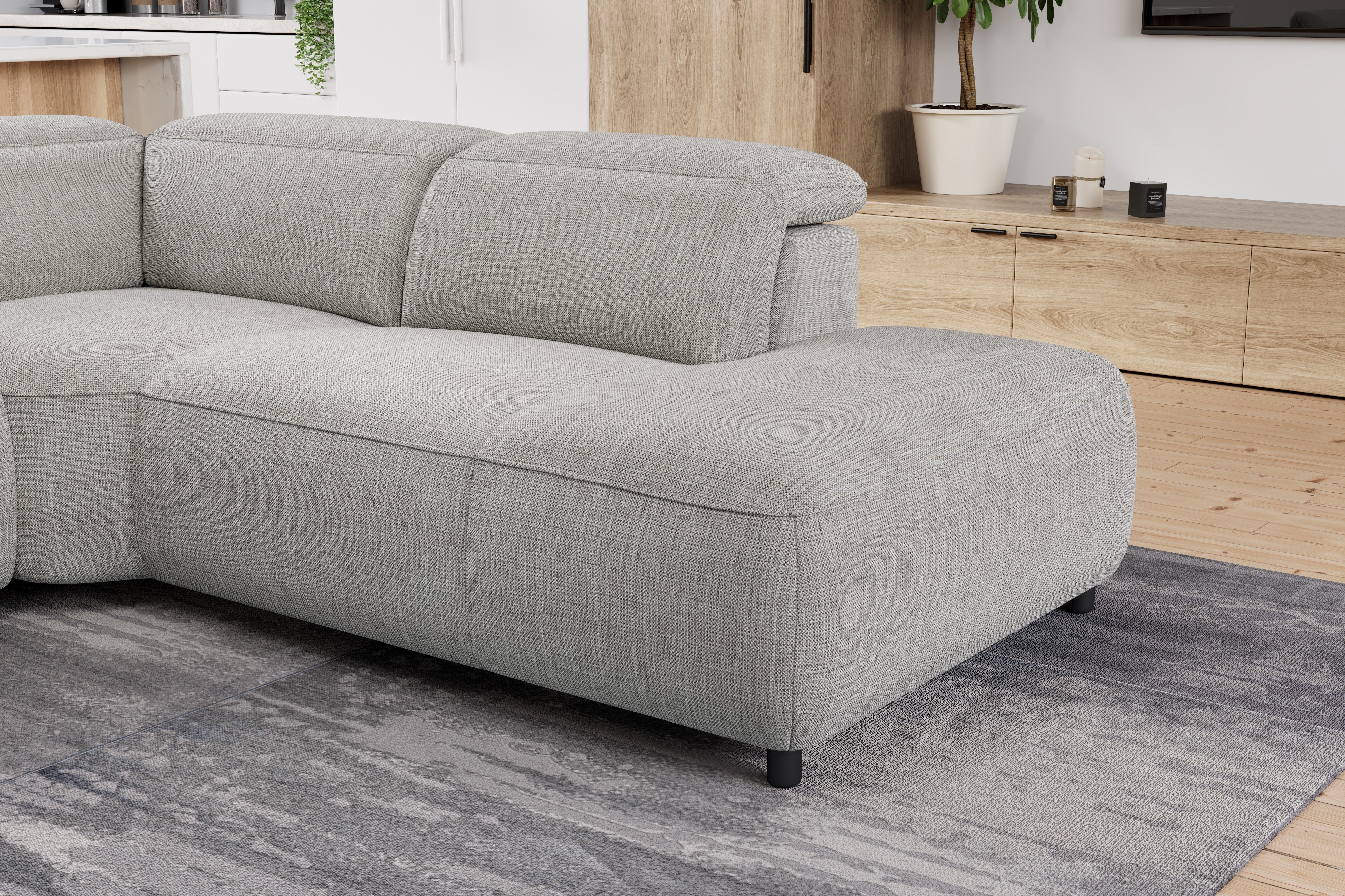 Octavia Fabric Reclining Corner Sectional Cloud Lounge - Image 18