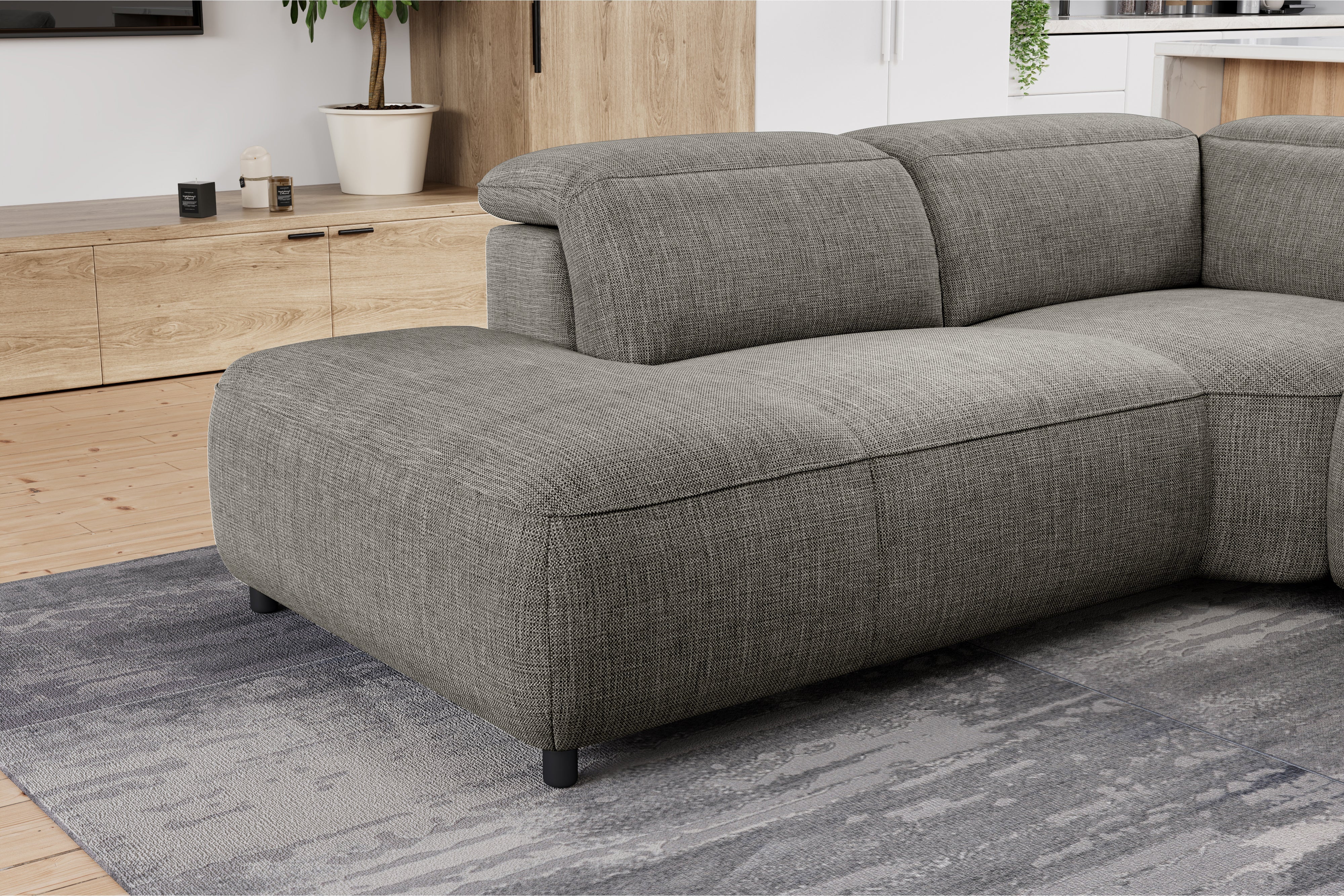 Octavia Fabric Reclining Corner Sectional Cloud Lounge - Image 28