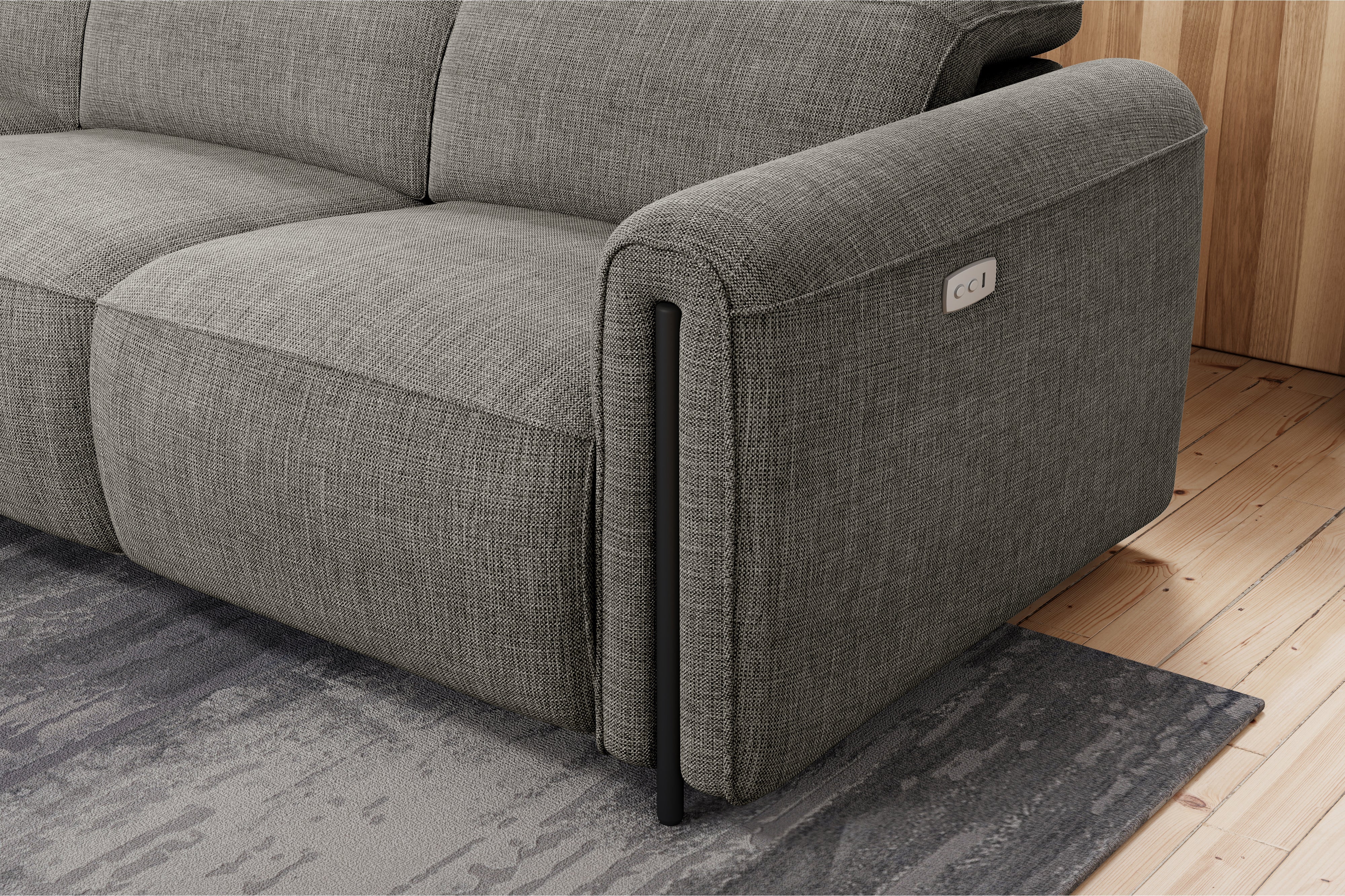 Octavia Fabric Reclining Corner Sectional Cloud Lounge - Image 30